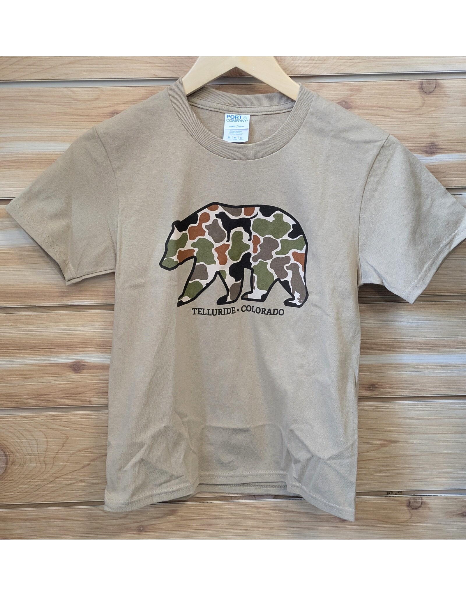 LONE ROCK #702E CAMO BIG BOLD BEAR YOUTH SS