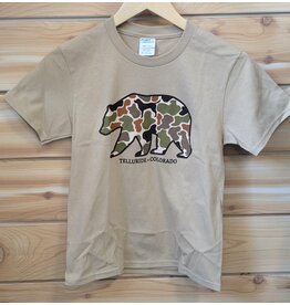 LONE ROCK #702E CAMO BIG BOLD BEAR YOUTH SS