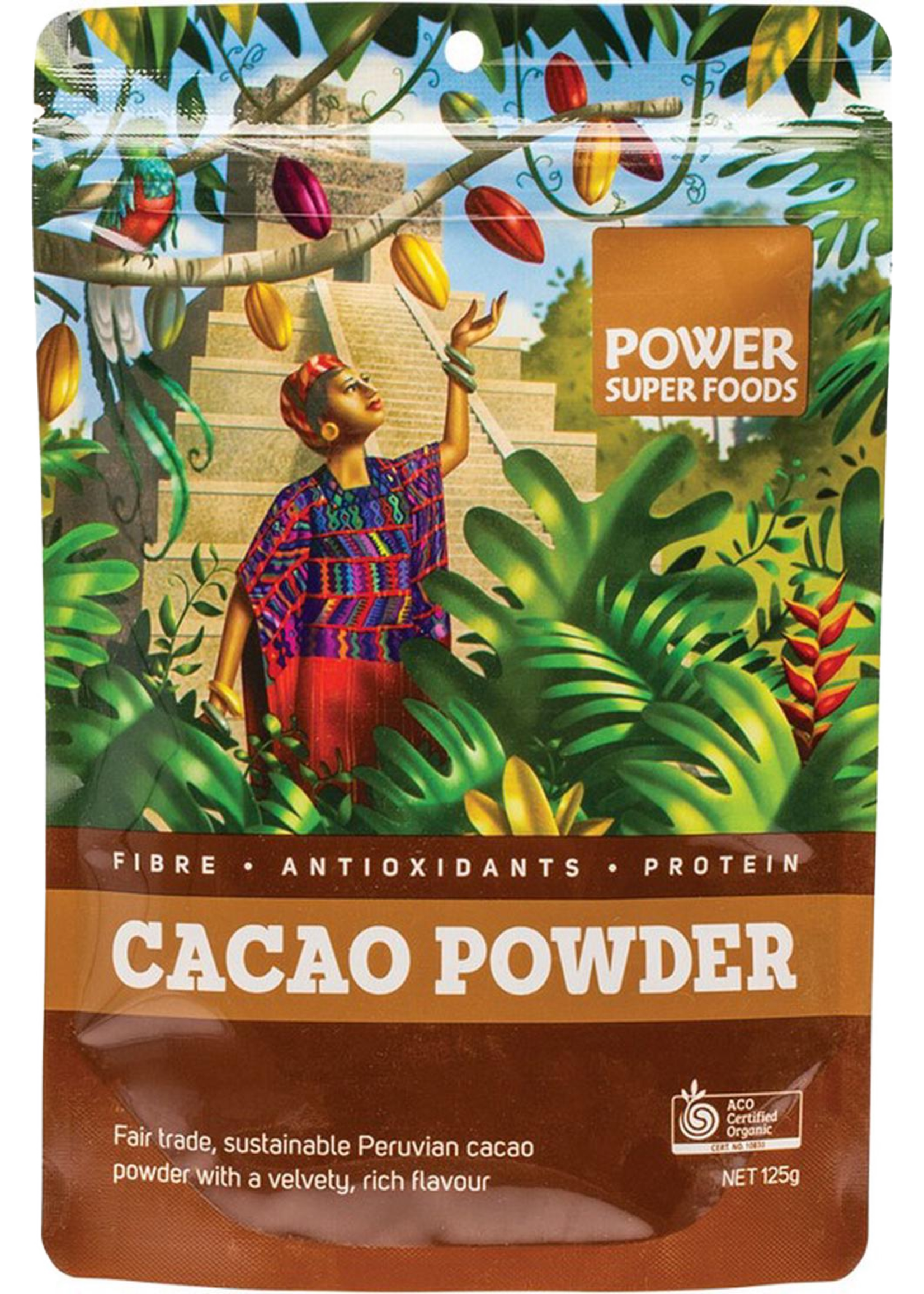 POWER SUPER FOODS Power Super Foods Organic Cacao Powder 125g