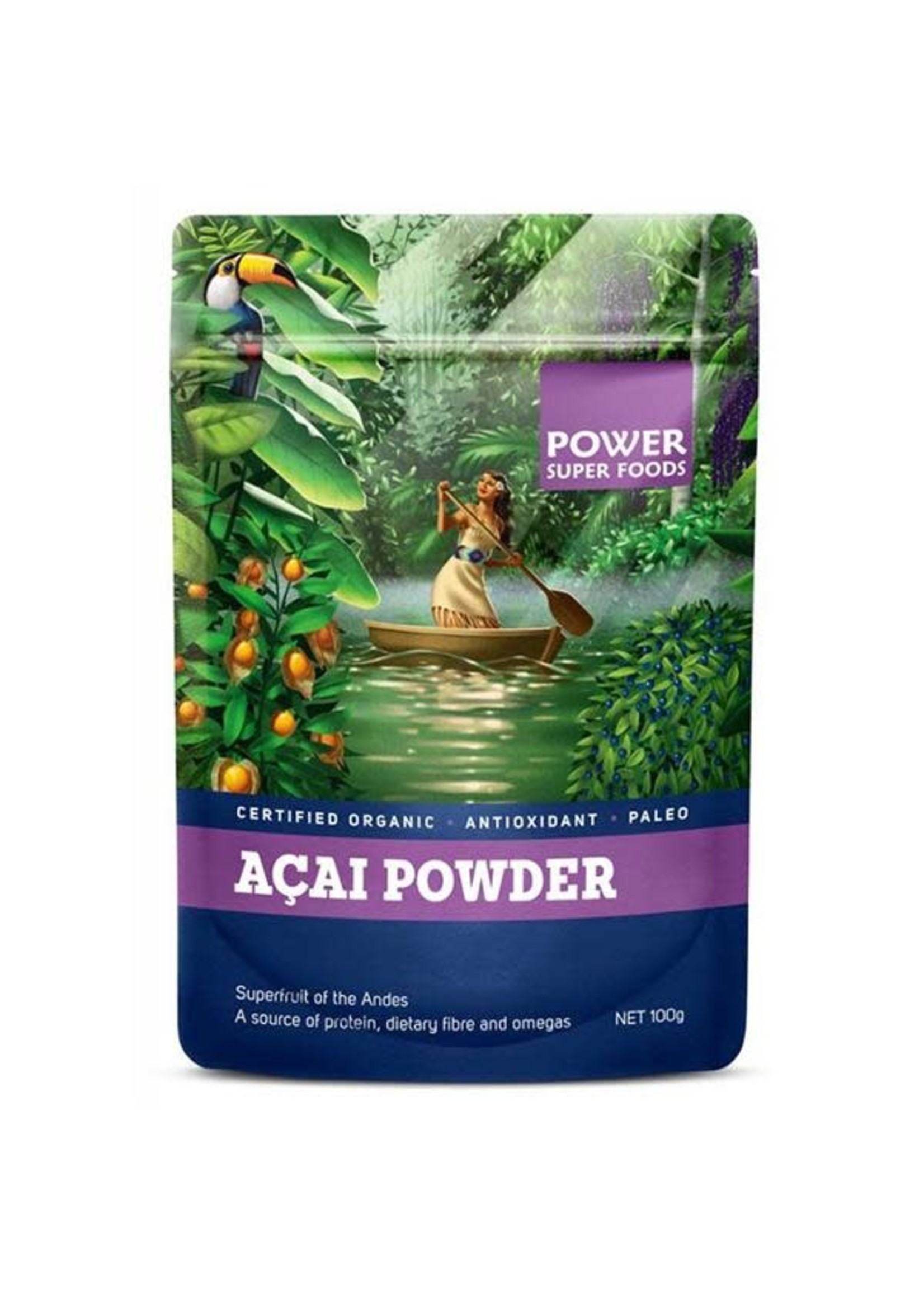 POWER SUPER FOODS Power Super Foods Acai  Organic Freeze Dried  Powder 50g