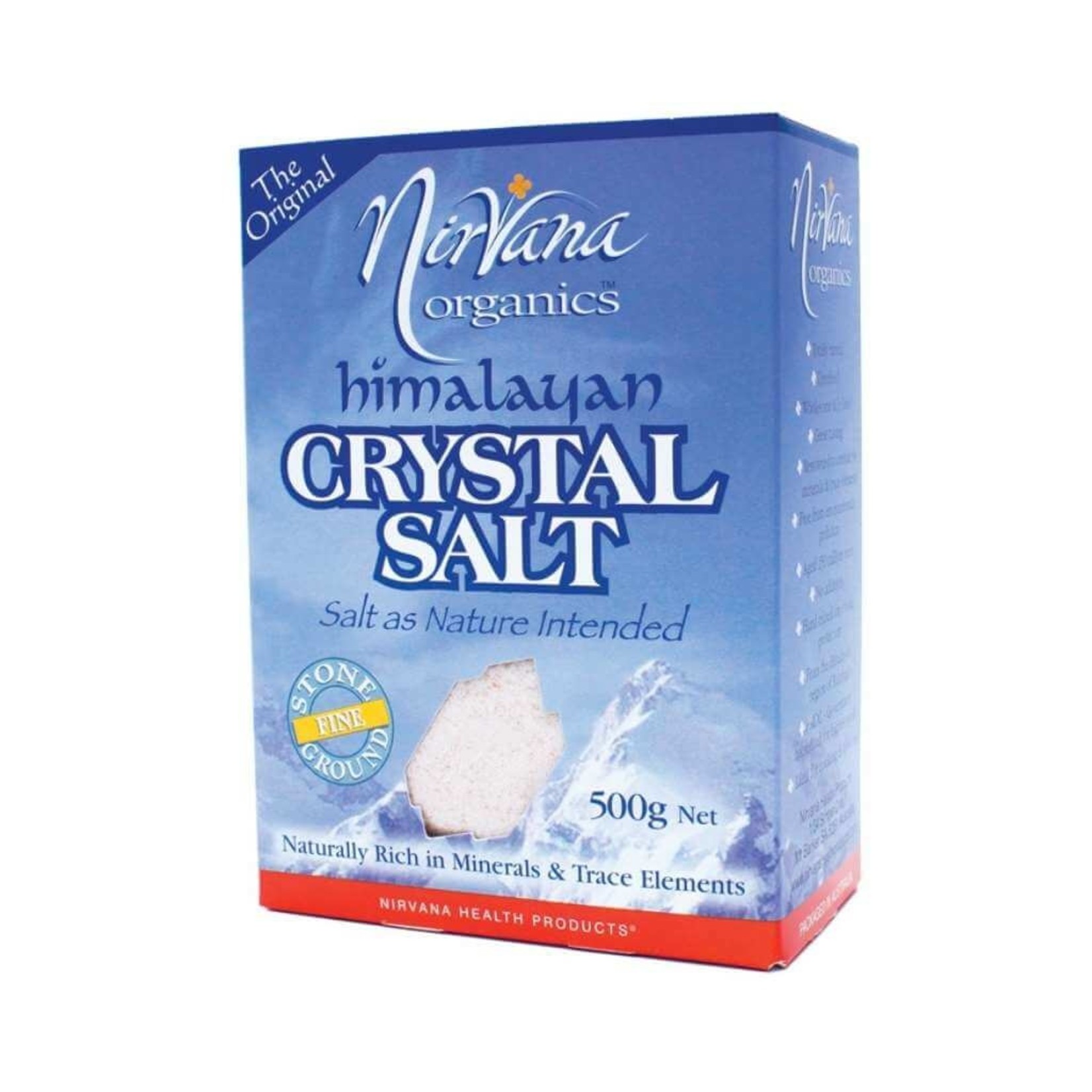 NIRVANA ORGANICS Nirvana Organics Himalayan Crystal Salt Fine 500g