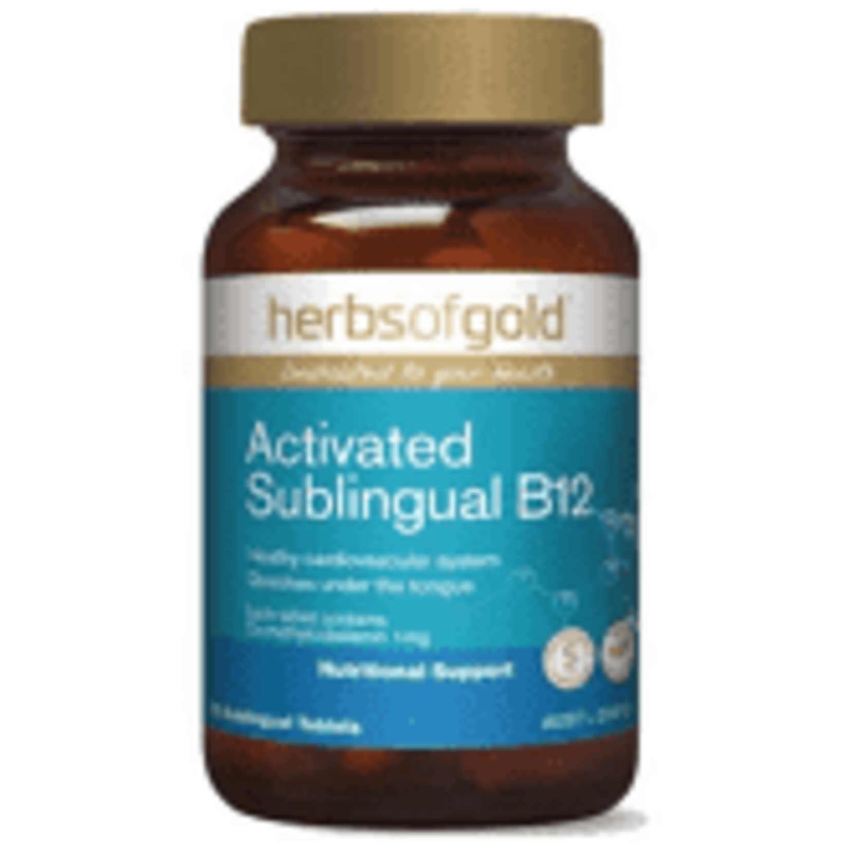 Herbs of Gold Herbs of Gold Activated Sublingual B12 75 Tabs