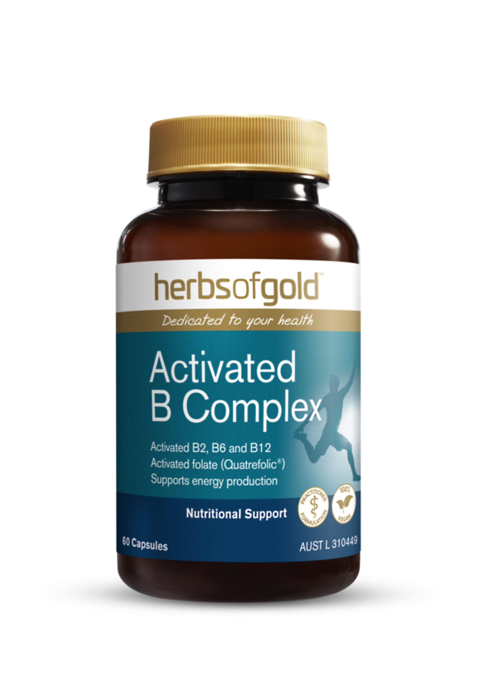 Herbs of Gold Herbs of Gold Activated B Complex 60 caps