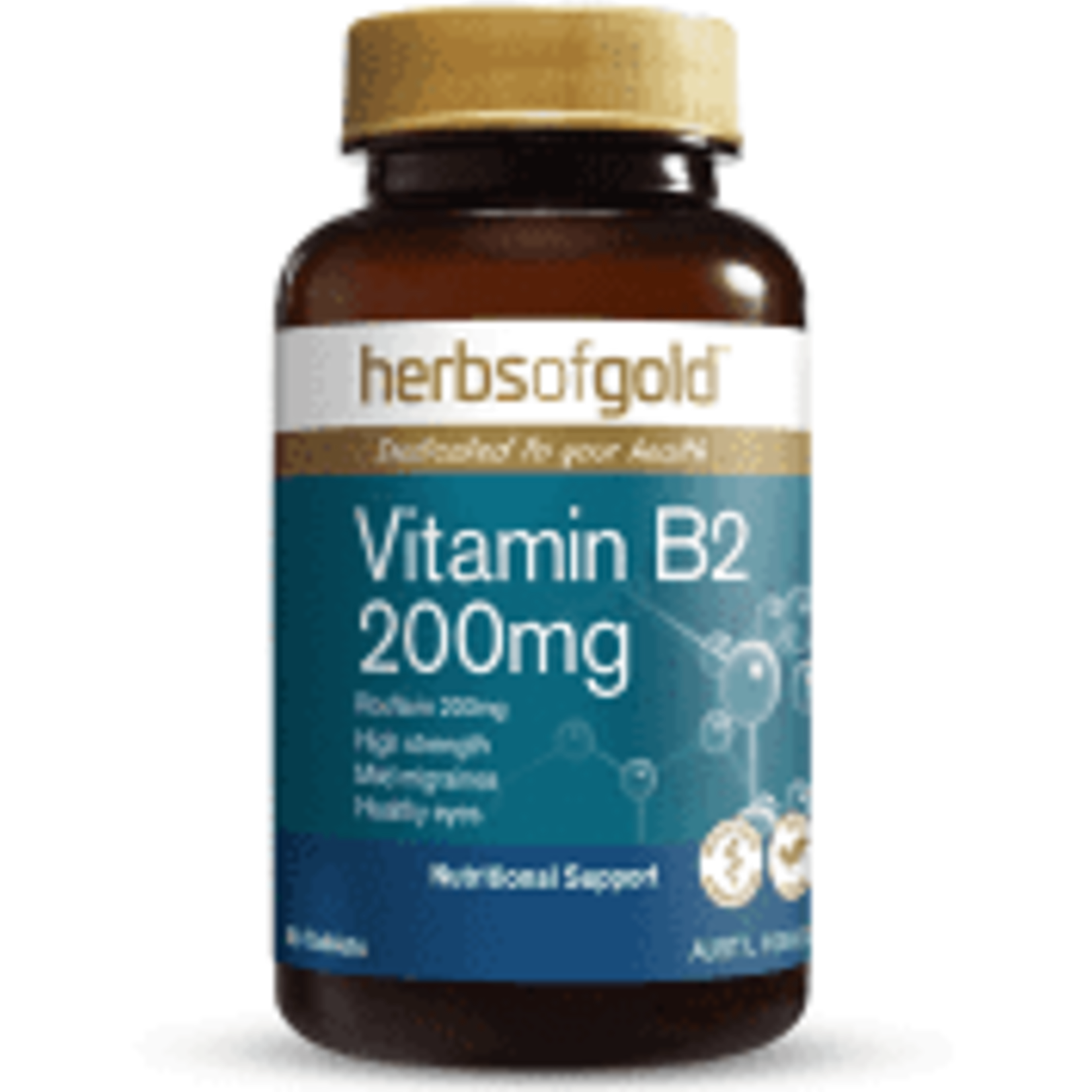 Herbs of Gold Herbs of Gold Vitamin B2 200mg 60tabs