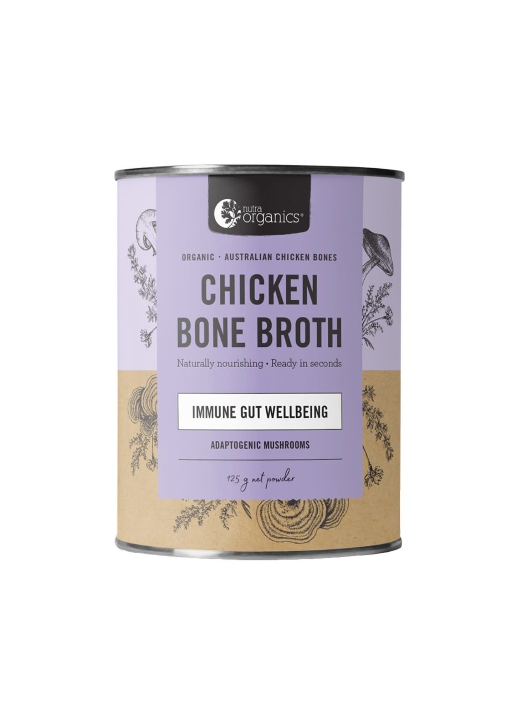 NutraOrganics Nutra Organics Bone Broth Chicken 125g Adaptogenic Mushroom