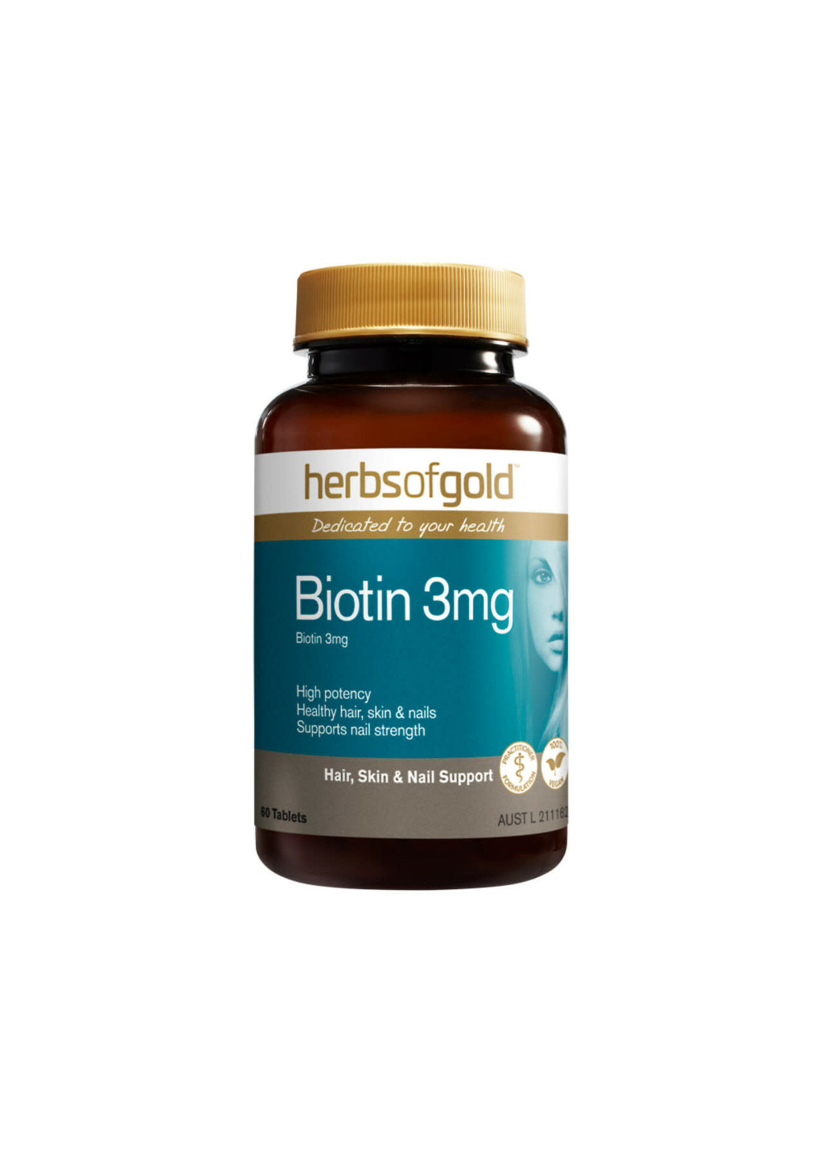 Herbs of Gold Herbs of Gold Biotin 3mg 60 tabs