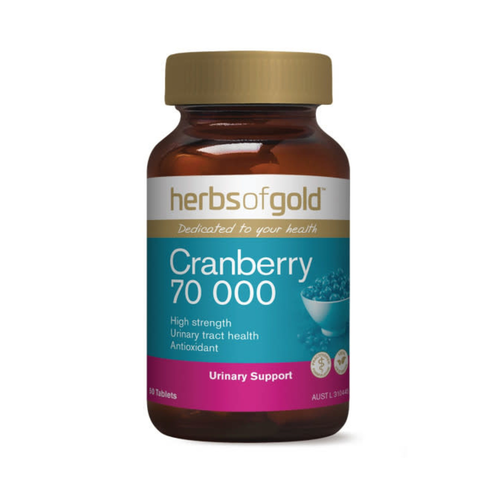 Herbs of Gold Herbs of Gold Cranberry 70000mg  50 tabs