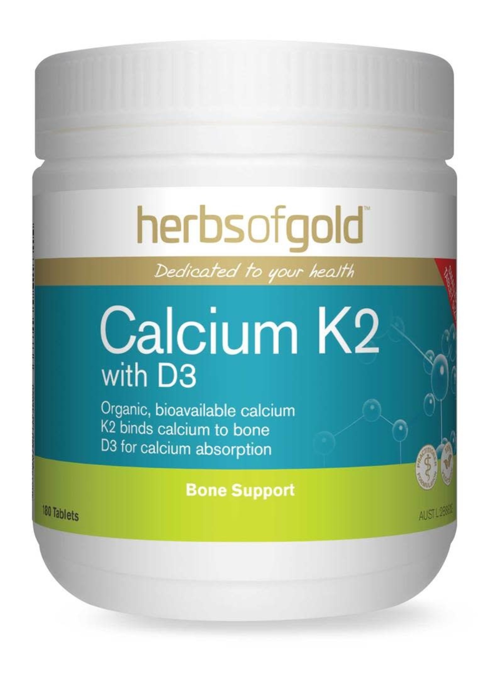 Herbs of Gold Herbs of Gold Calcium K2 with D3 90