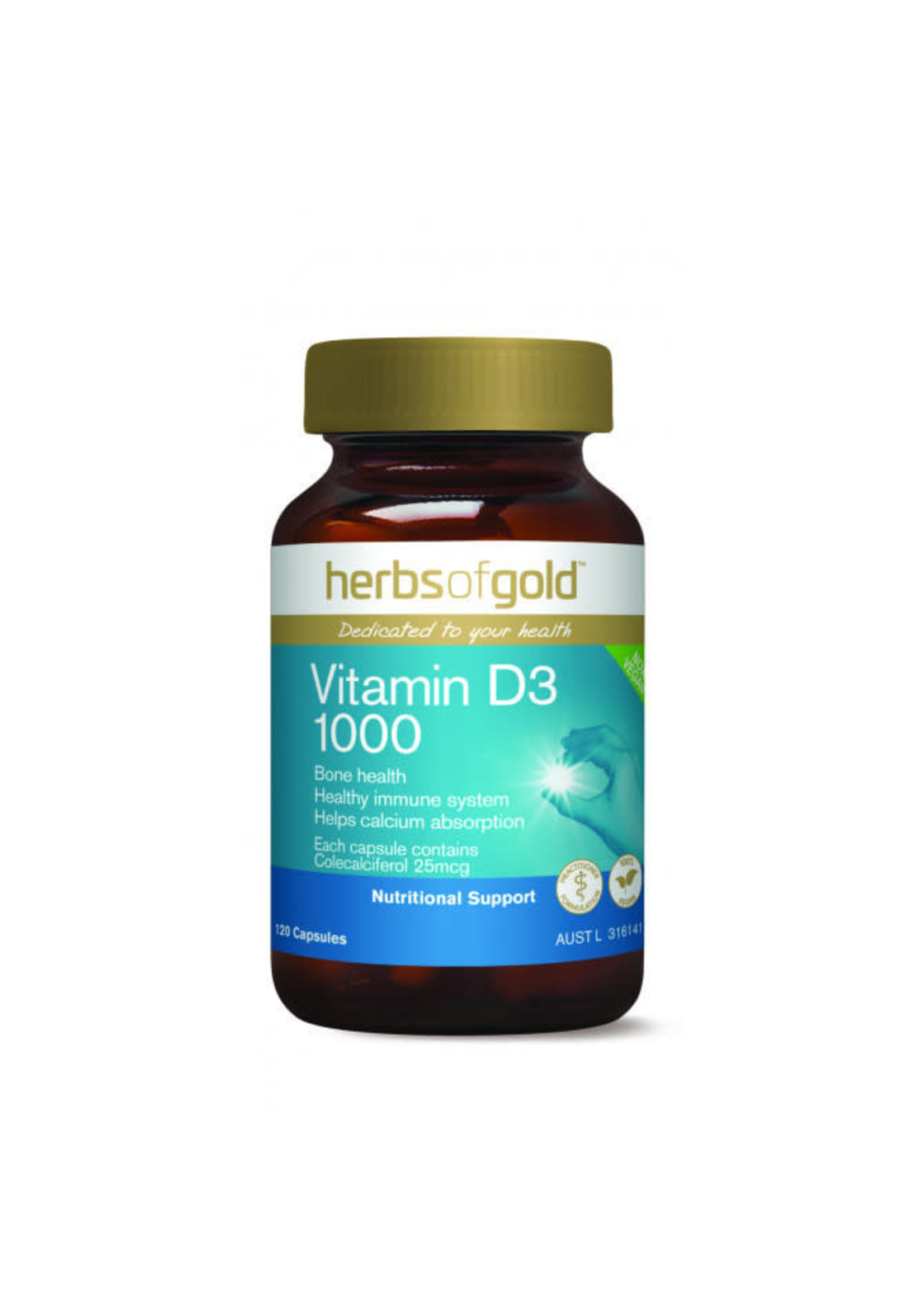 herbvs of gold Herbs of Gold Vegan Vitamin D3 1000 240c