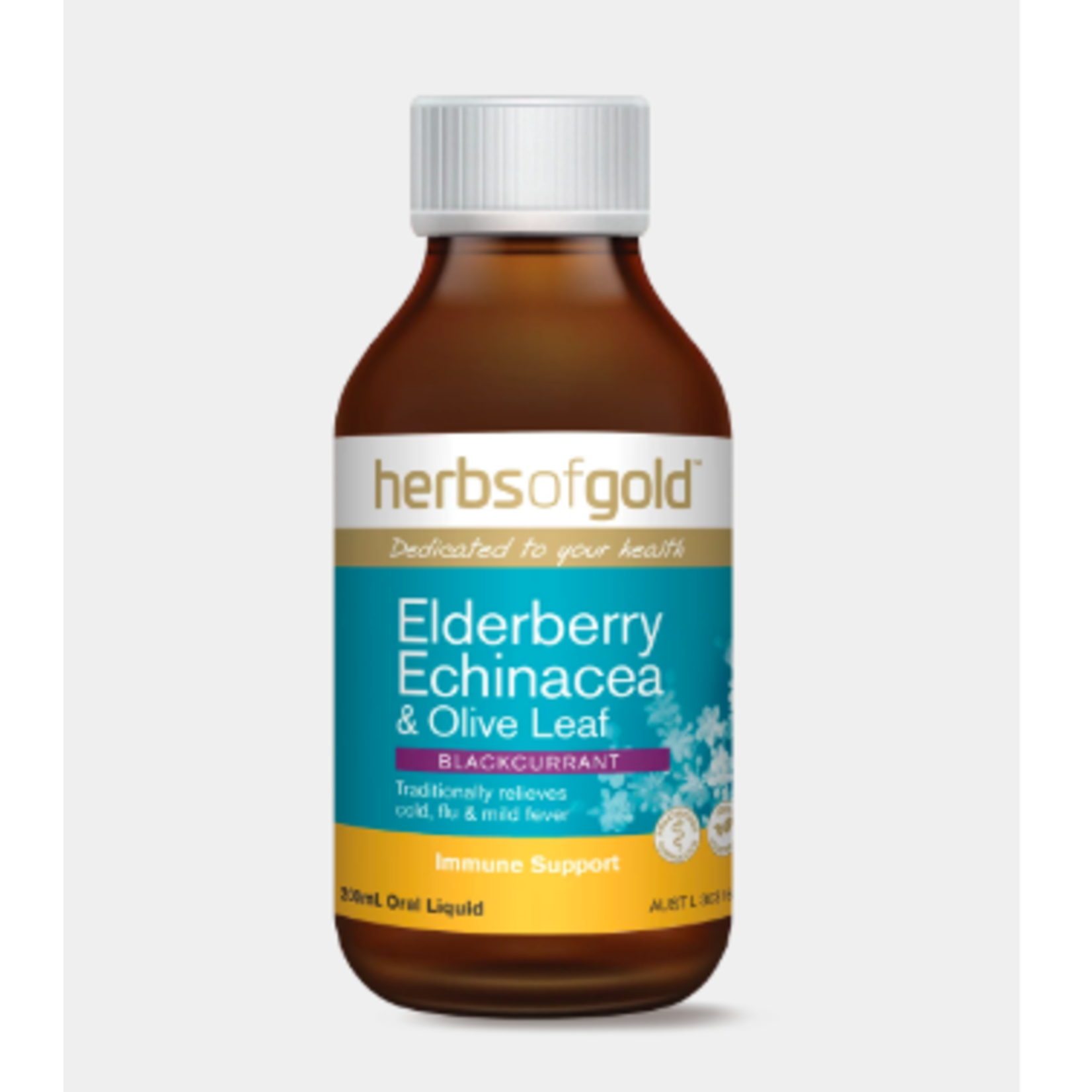 Herbs of Gold Herbs of Gold Elderberry Echinacea & Olive Leaf  200ml liquid