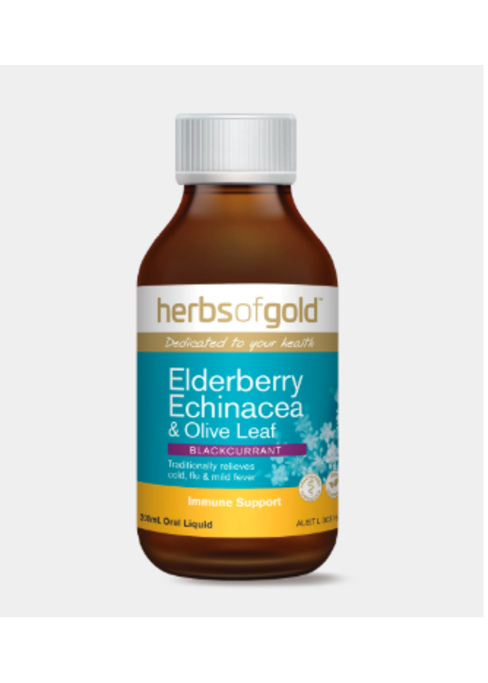 Herbs of Gold Herbs of Gold Elderberry Echinacea & Olive Leaf  200ml liquid