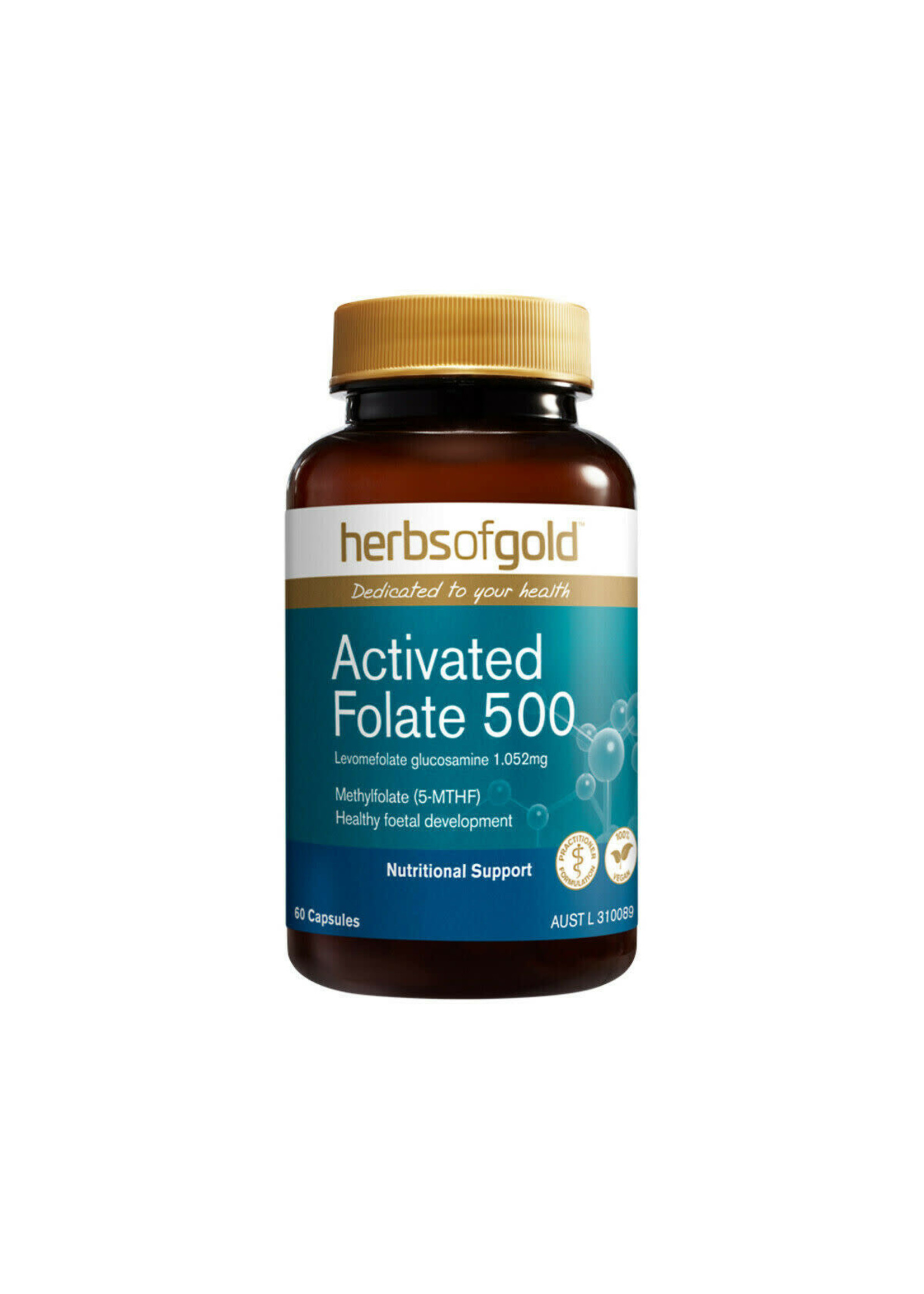 Herbs of Gold Herbs of Gold Activated Folate 500 60 caps