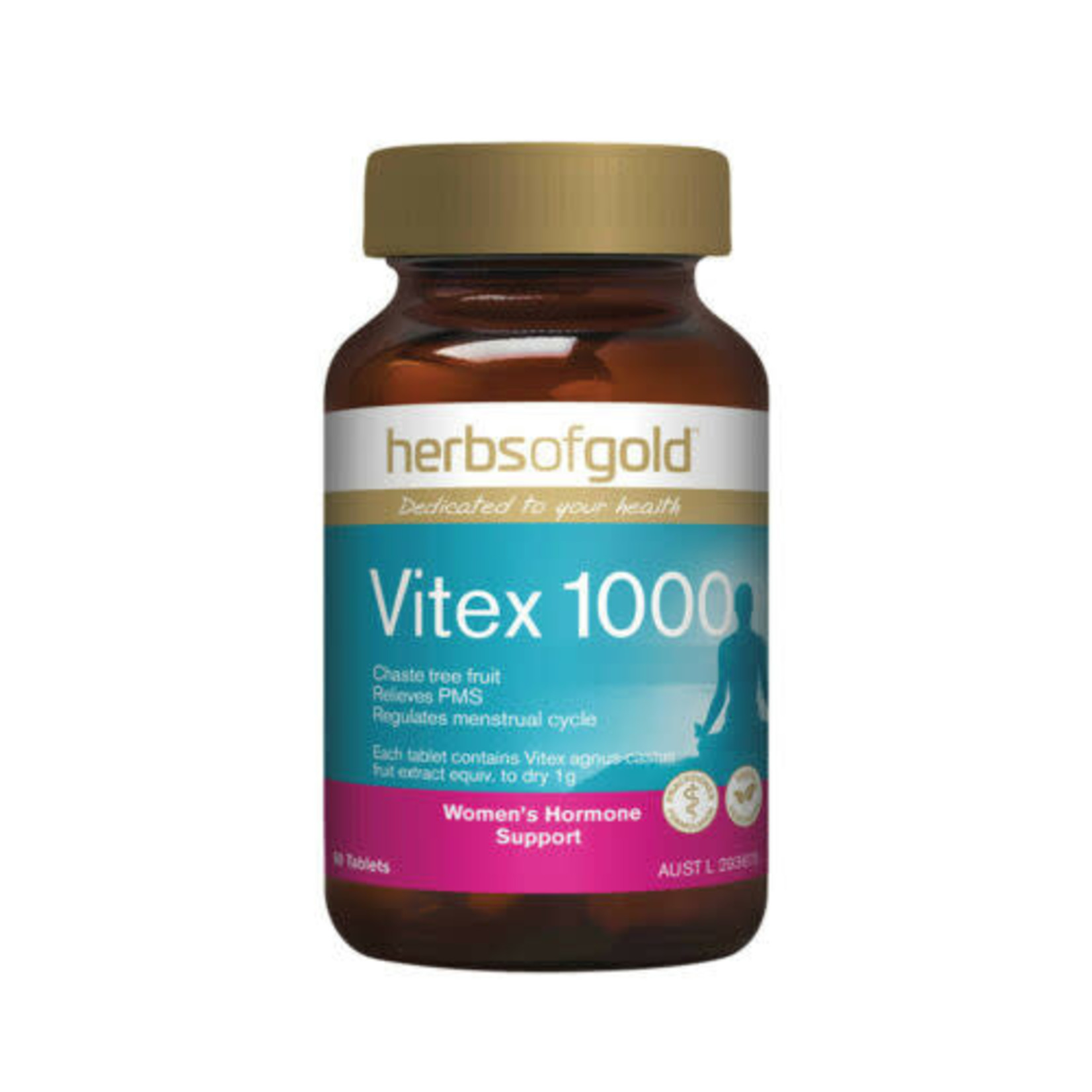 Herbs of Gold Herbs of Gold Vitex 1000 60 tabs (DNR)