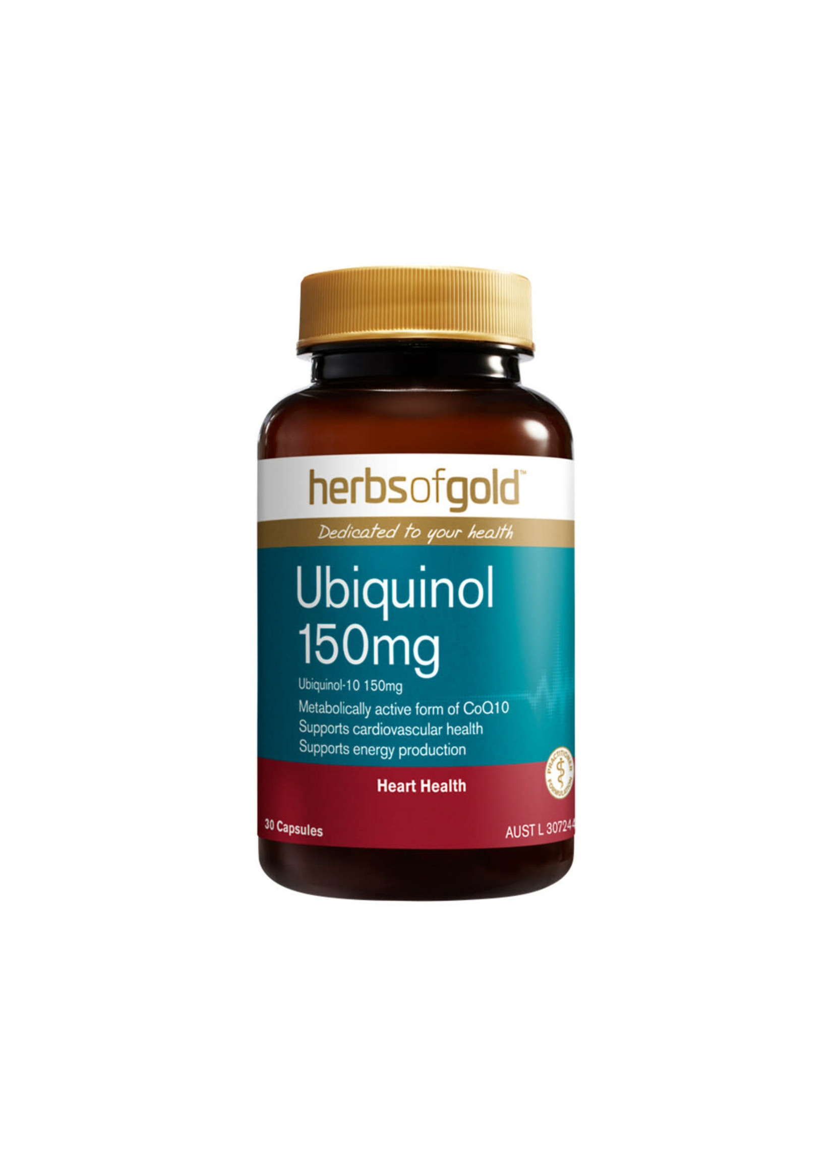 Herbs of Gold Herbs of Gold Ubiquinol 150mg 30 caps