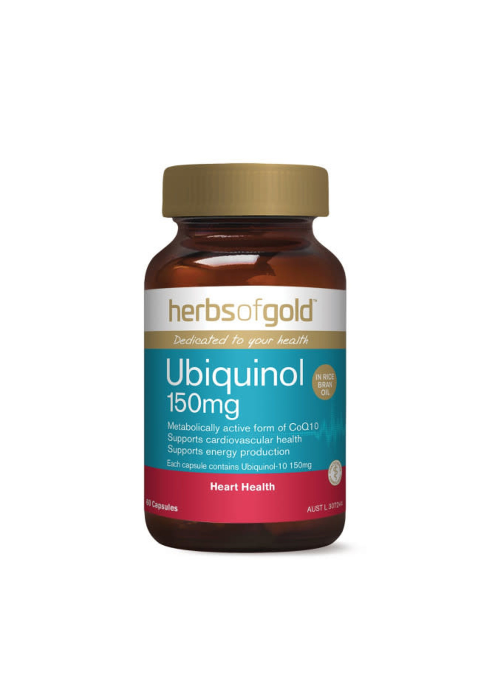 Herbs of Gold Herbs of Gold Ubiquinol 150mg 60 caps (SPECIAL ORDER ONLY)
