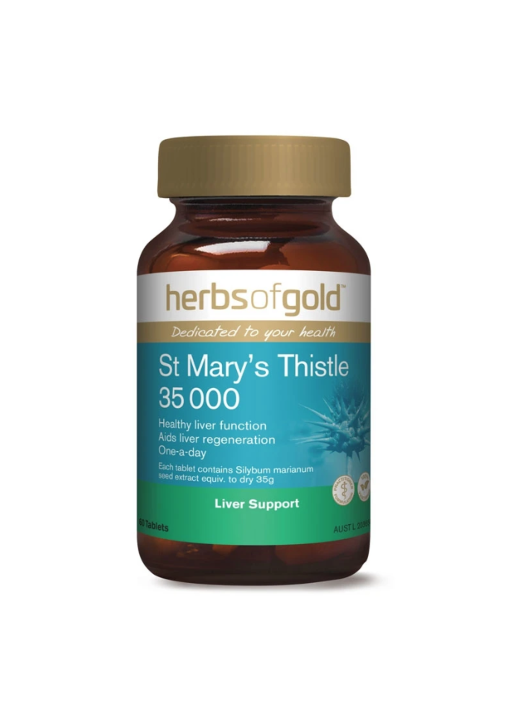 Herbs of Gold Herbs of Gold St Marys Thistle 35000mg 60 tablets