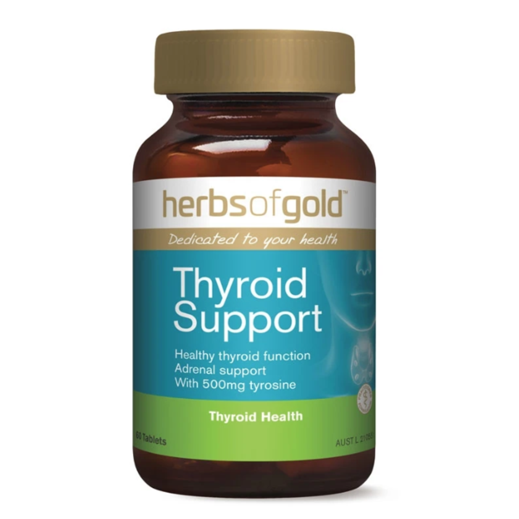 Herbs of Gold Herbs of Gold Thyroid Support 60 Tabs