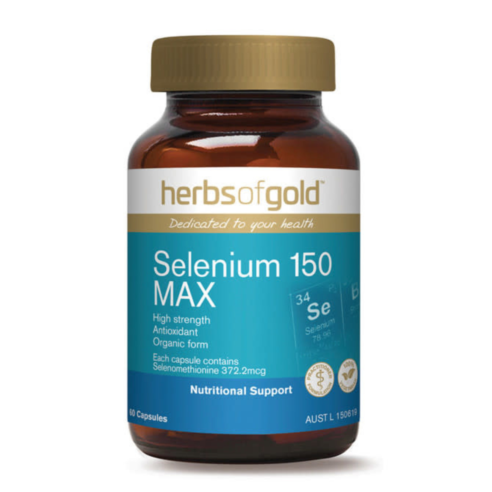 Herbs of Gold Herbs of Gold  Selenium 150 max 60 caps