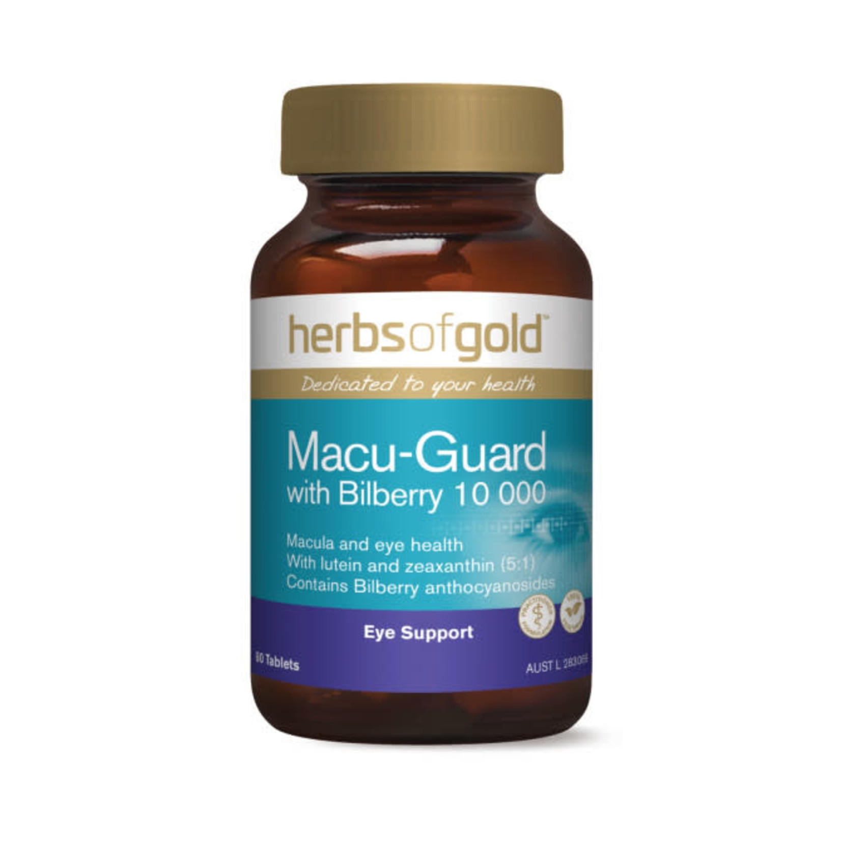 Herbs of Gold Herbs of Gold Macu-Guard with Bilberry 10,000 60 tabs