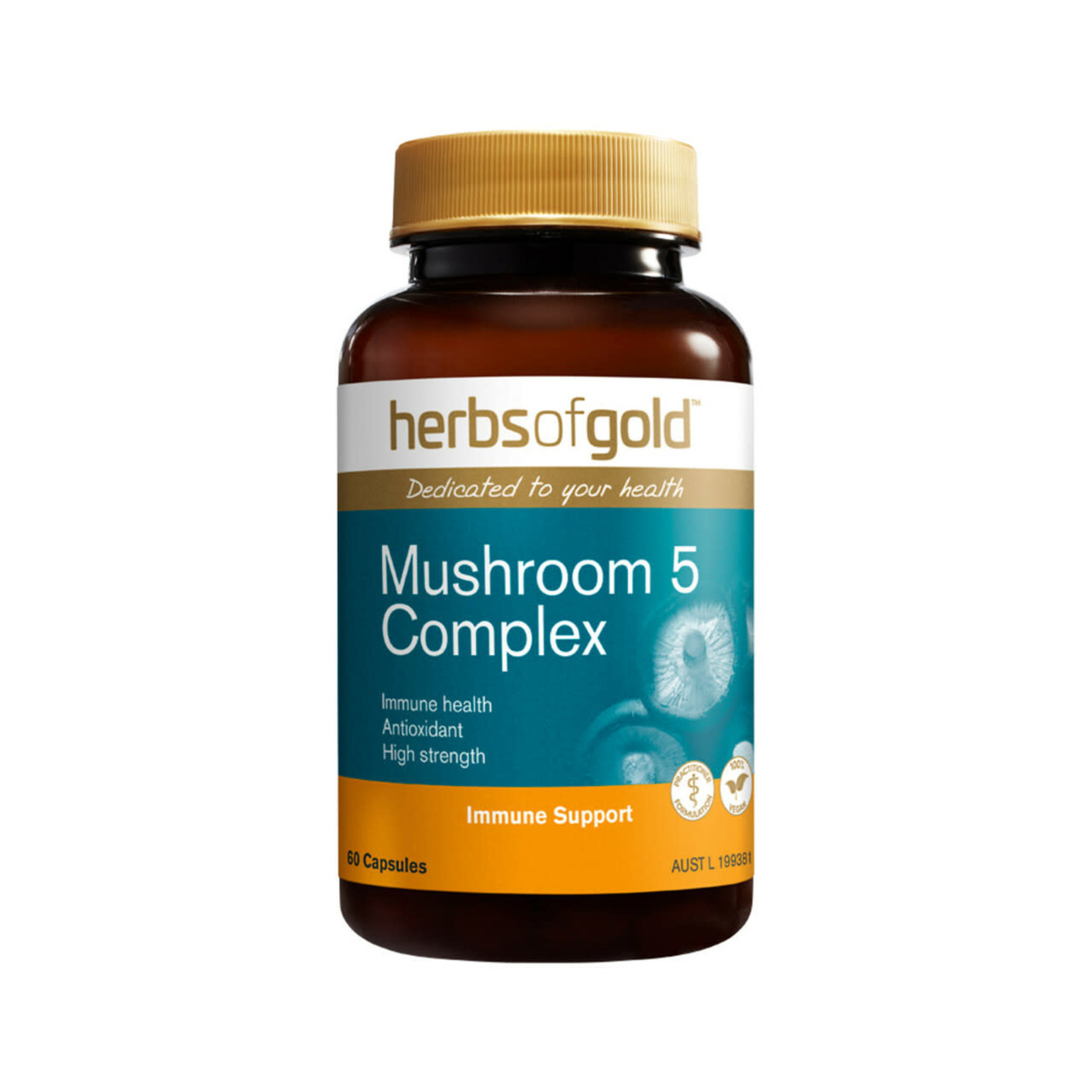 Herbs of Gold Herbs of Gold Mushroom 5 Complex 60 caps (DNR)