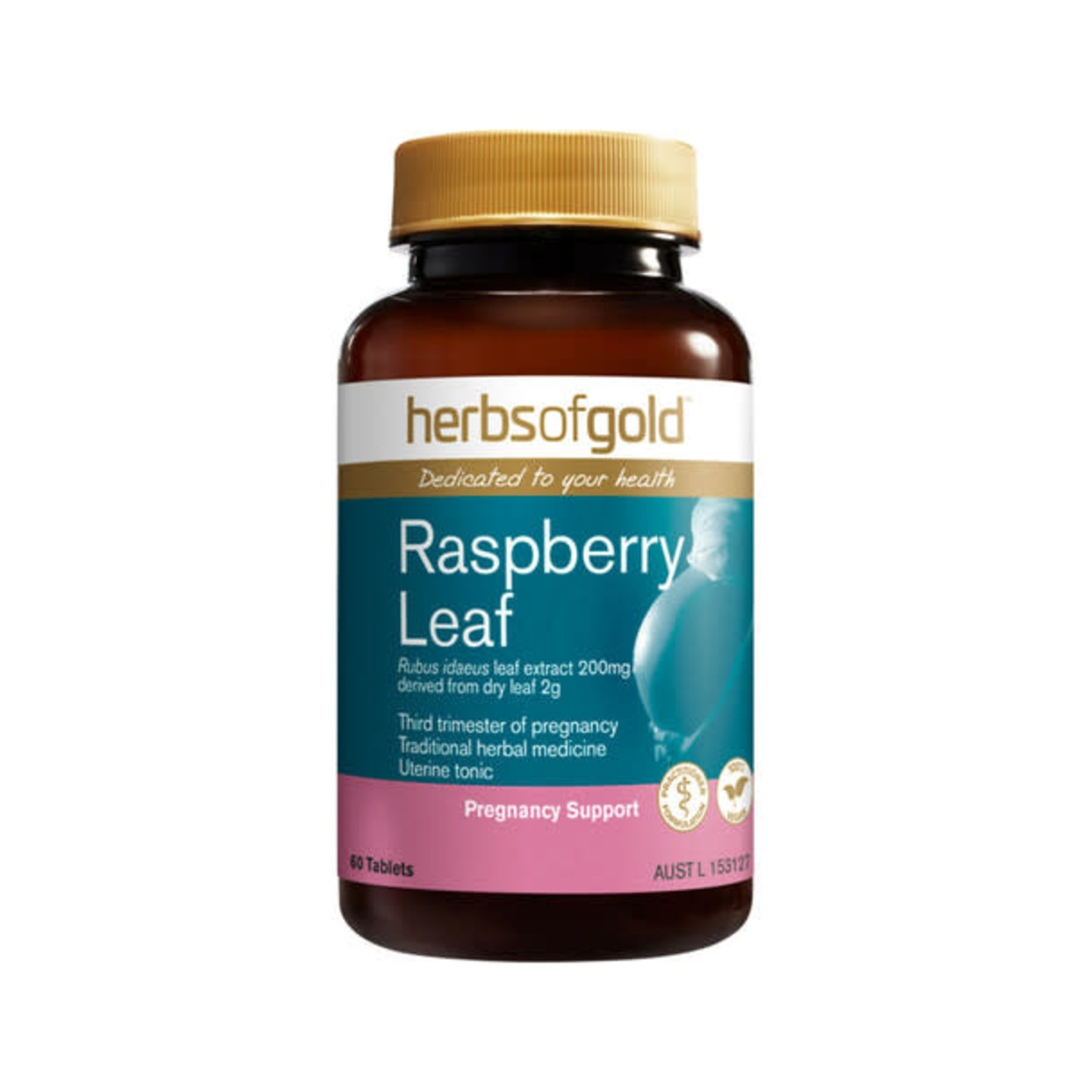 Herbs of Gold Herbs of Gold Raspberry Leaf 60 tabs