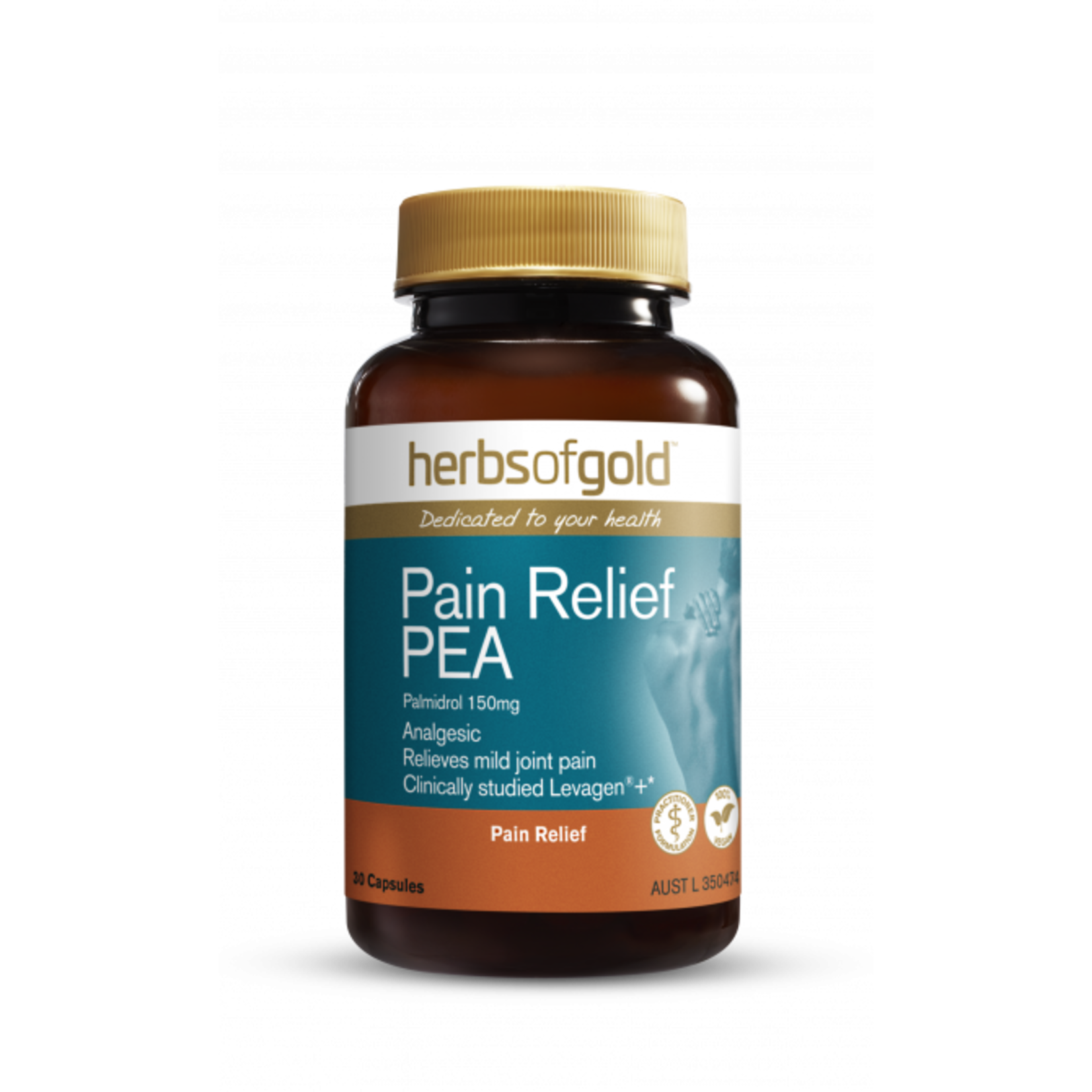 Herbs of Gold Herbs of Gold Pain Relief PEA 30 caps (DNR)