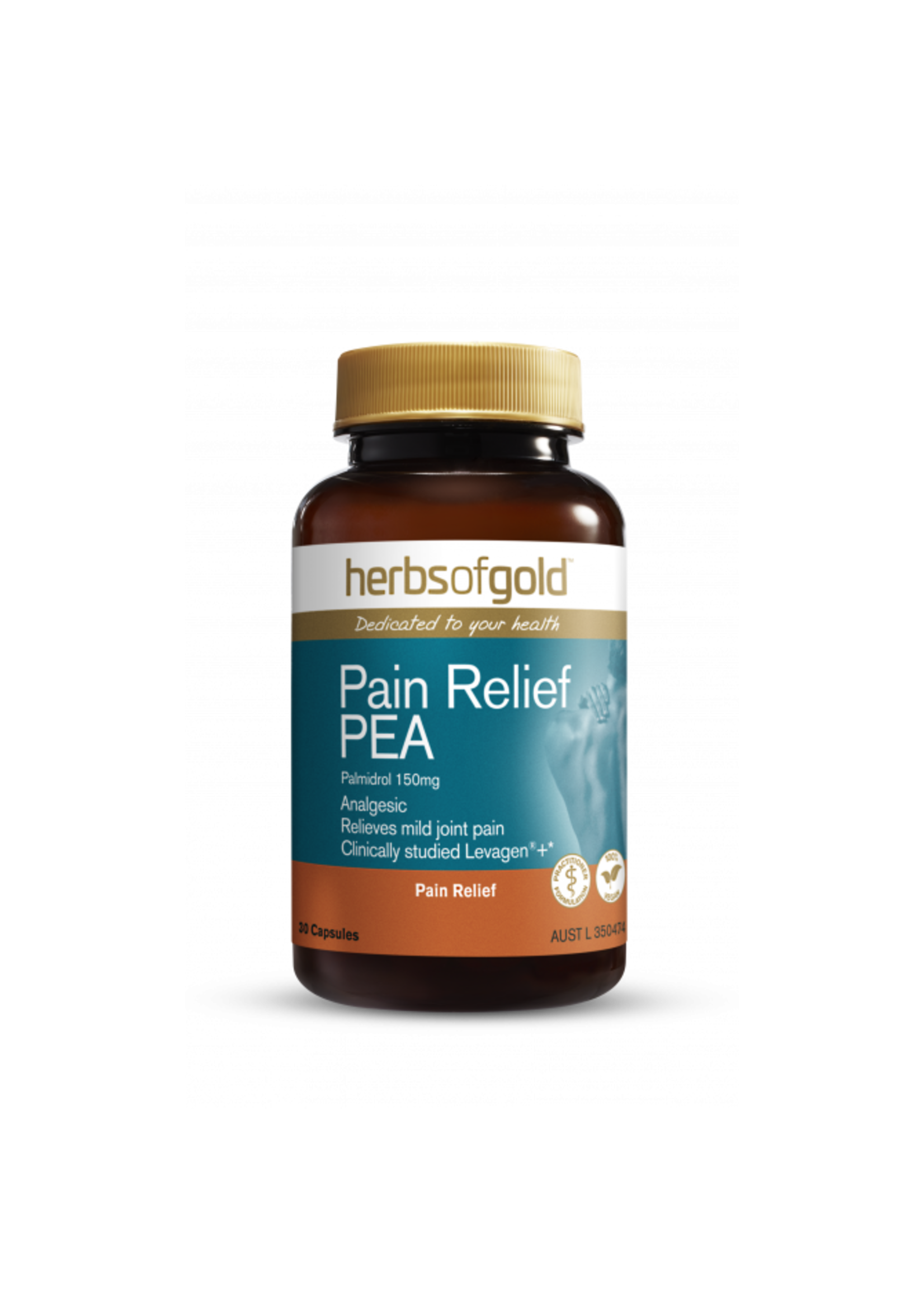 Herbs of Gold Herbs of Gold Pain Relief PEA 30 caps (DNR)