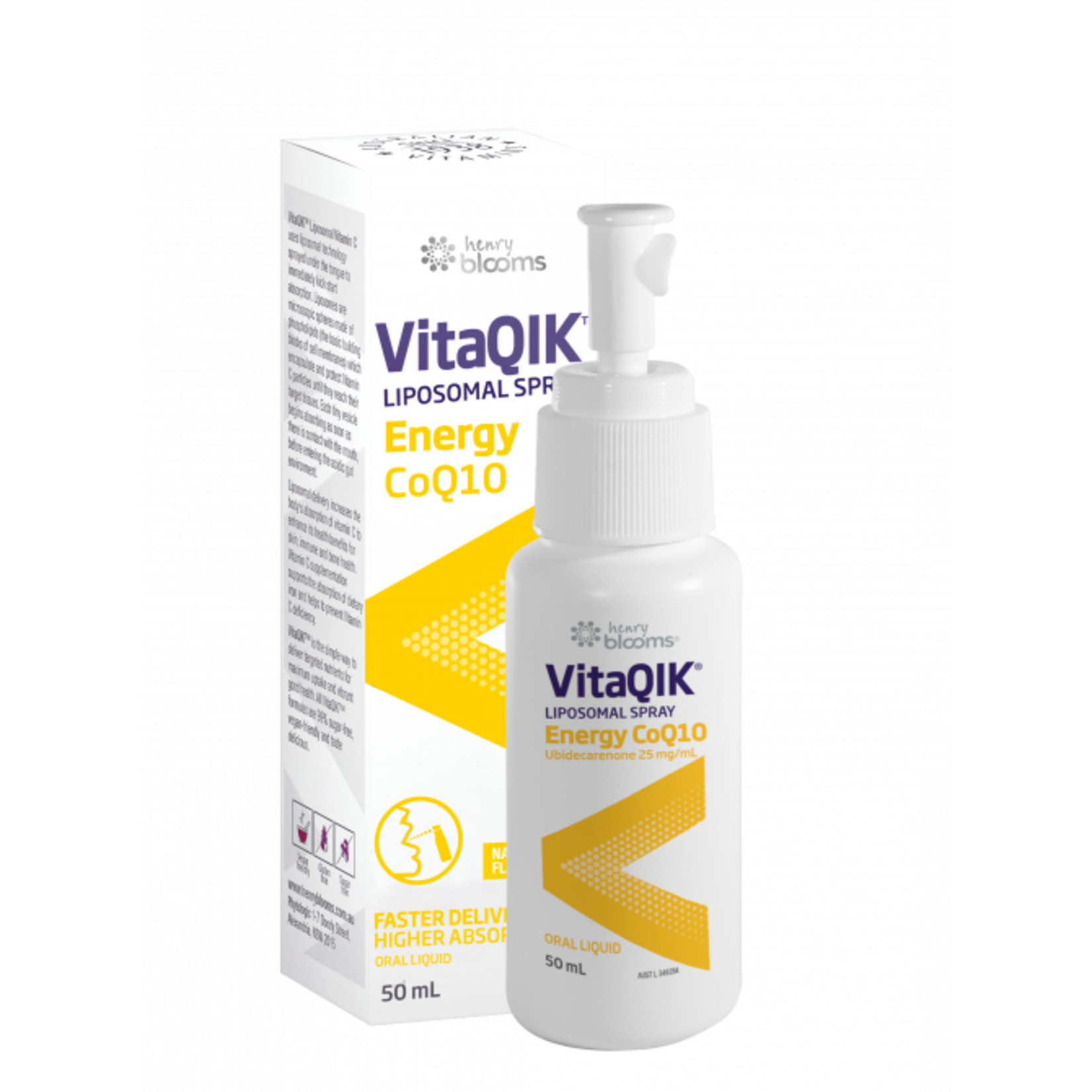 Blooms Blooms VitaQik Liposomal Spray Energy CoQ10 50ml