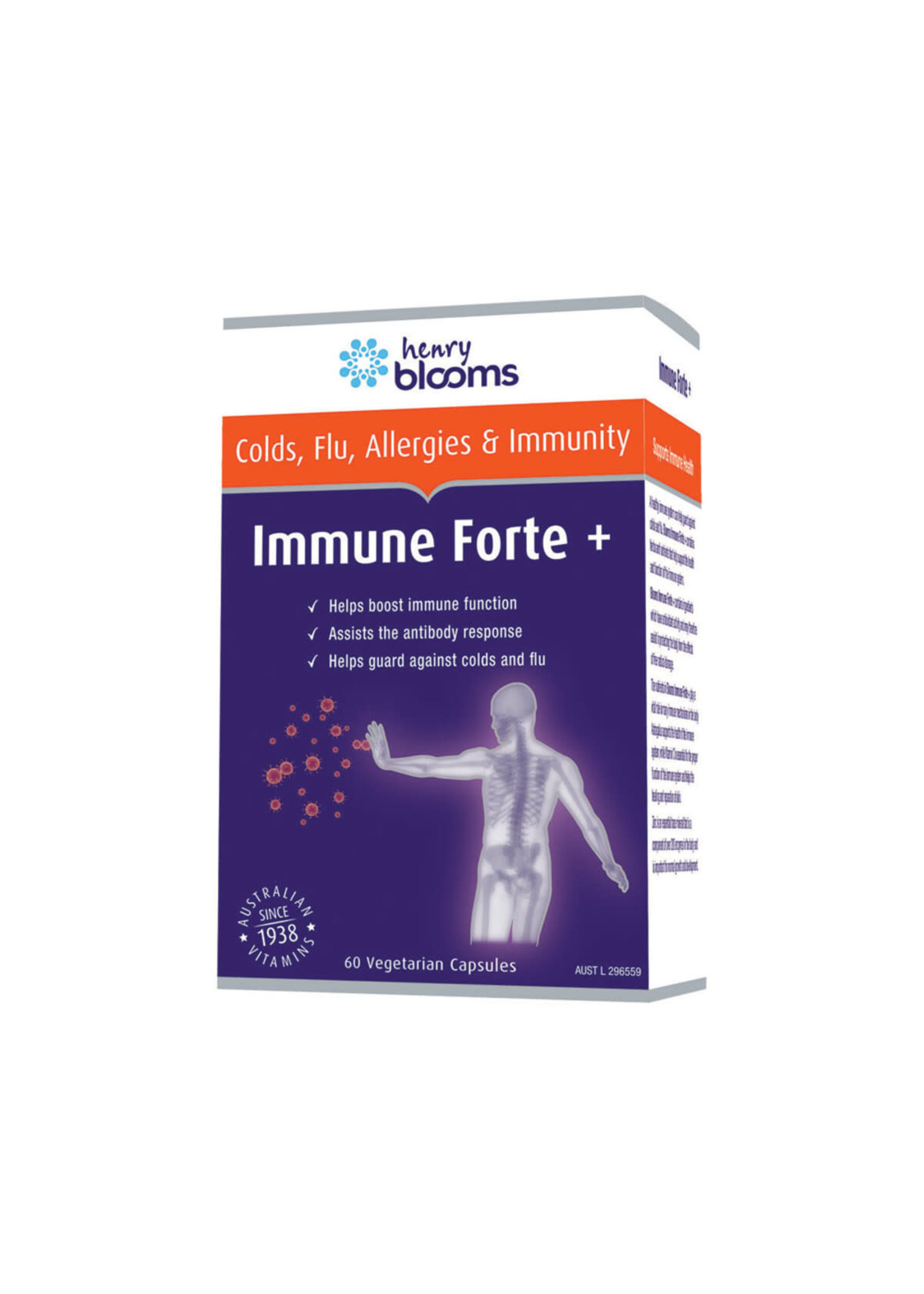 Henry Blooms Blooms Immune Forte 60 vegetarian capsules