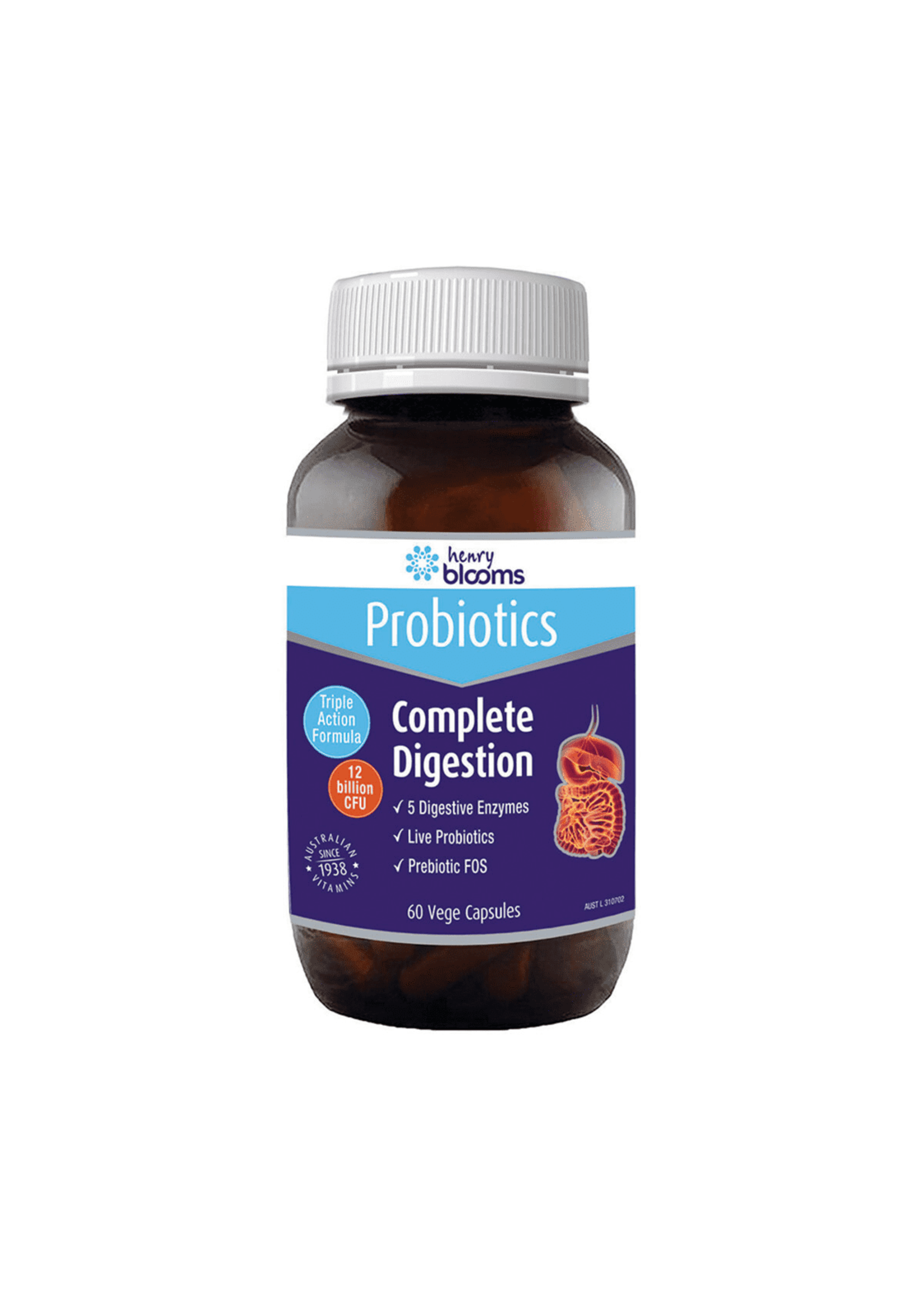 Henry Blooms Blooms Complete Digestion 60 Capsules (DISCONTINUED)