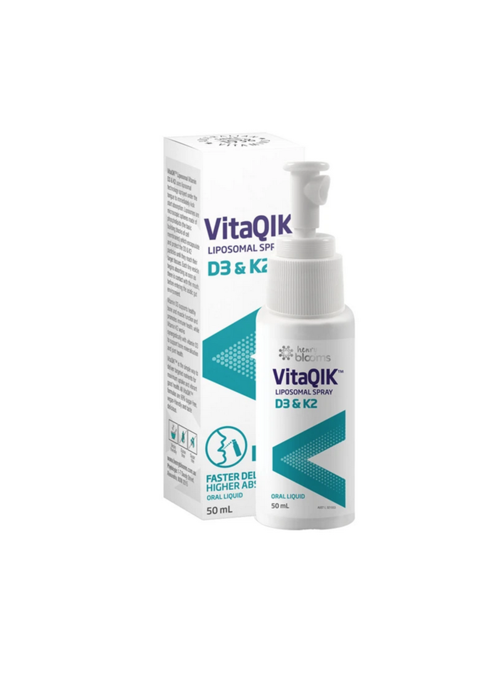 Blooms Blooms VitaQik Liposomal vitamin D3 + K2