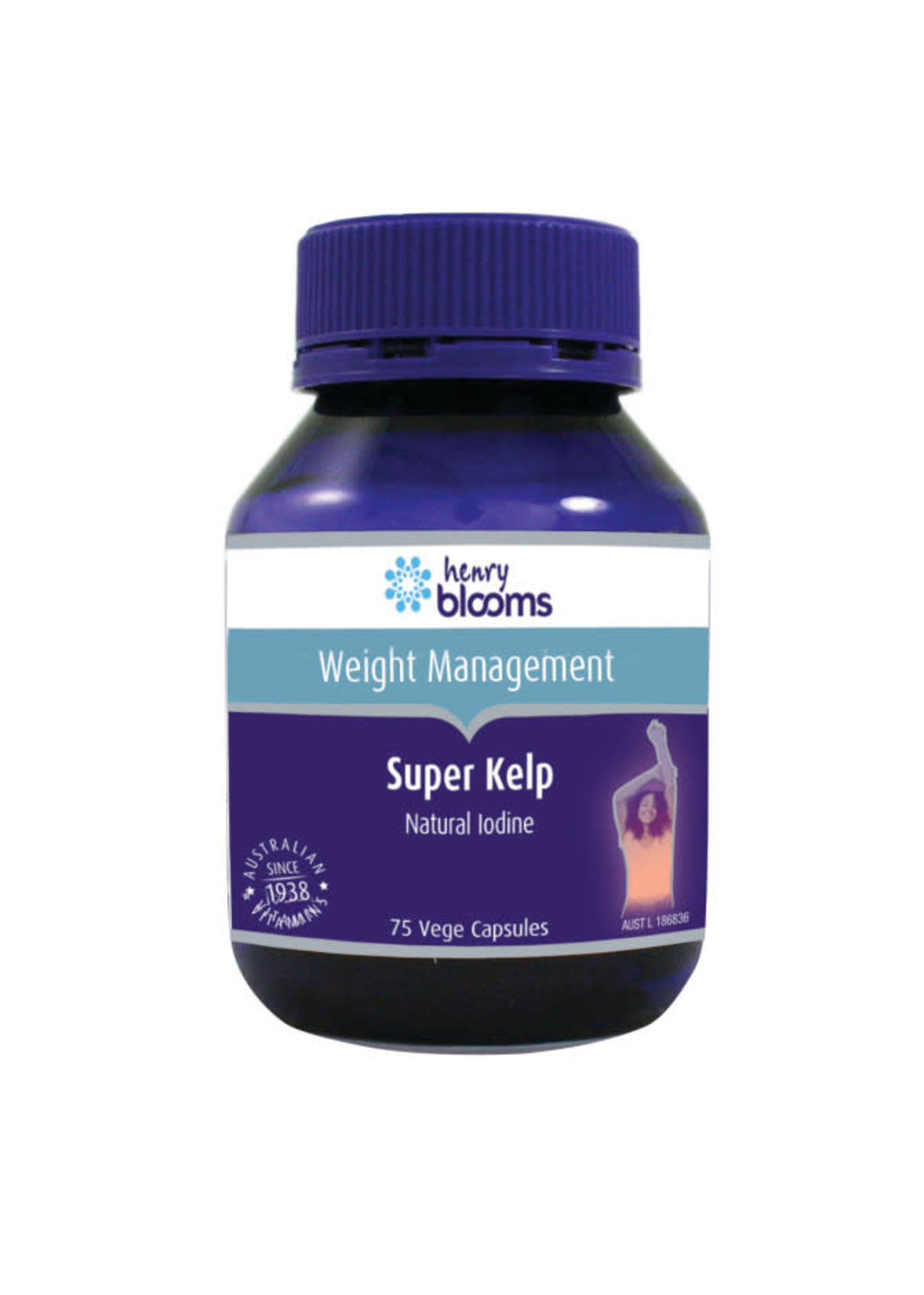 Henry Blooms Blooms Super Kelp 75 vegetarian capsules