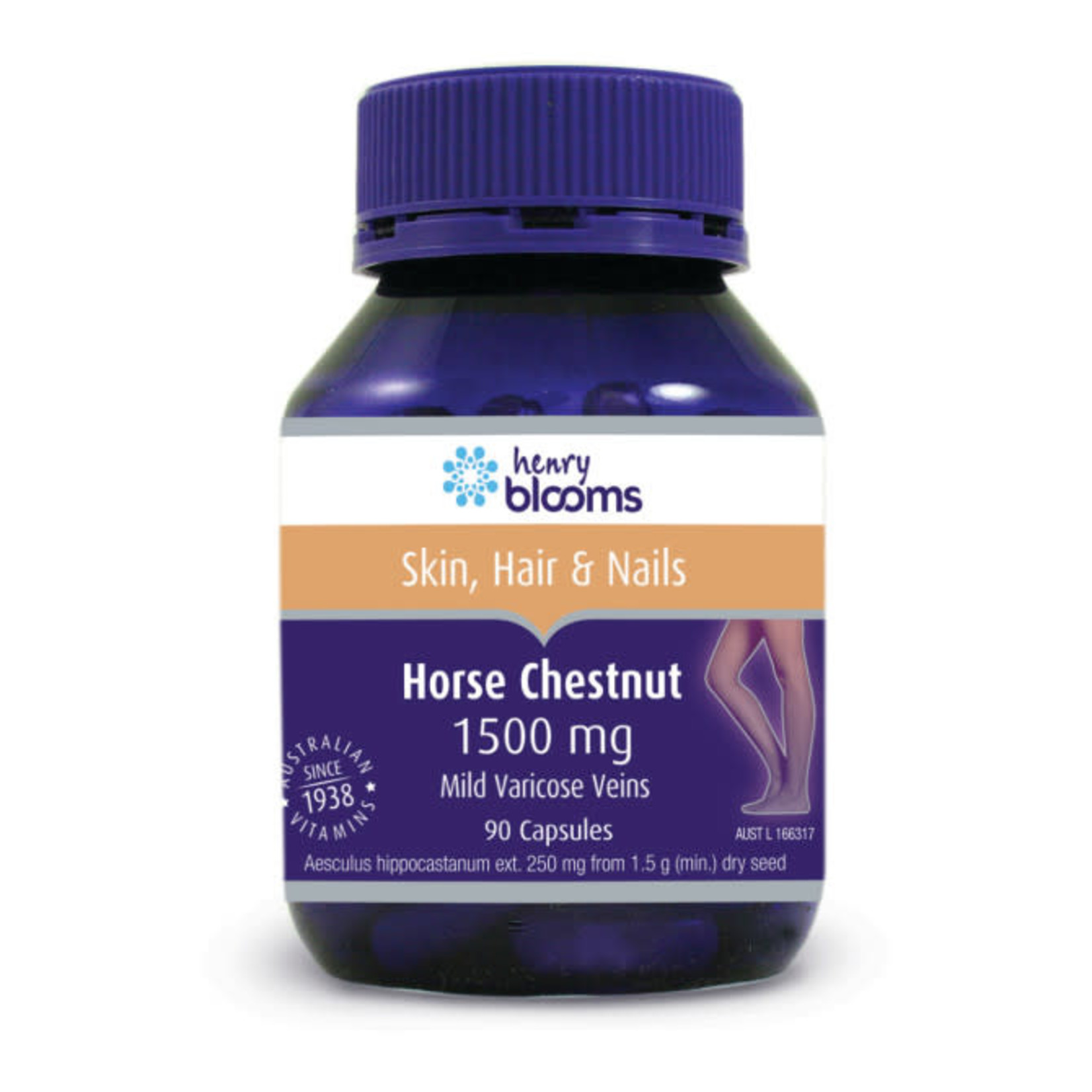 Blooms Blooms Horse chestnut 1500mg 90 capsules