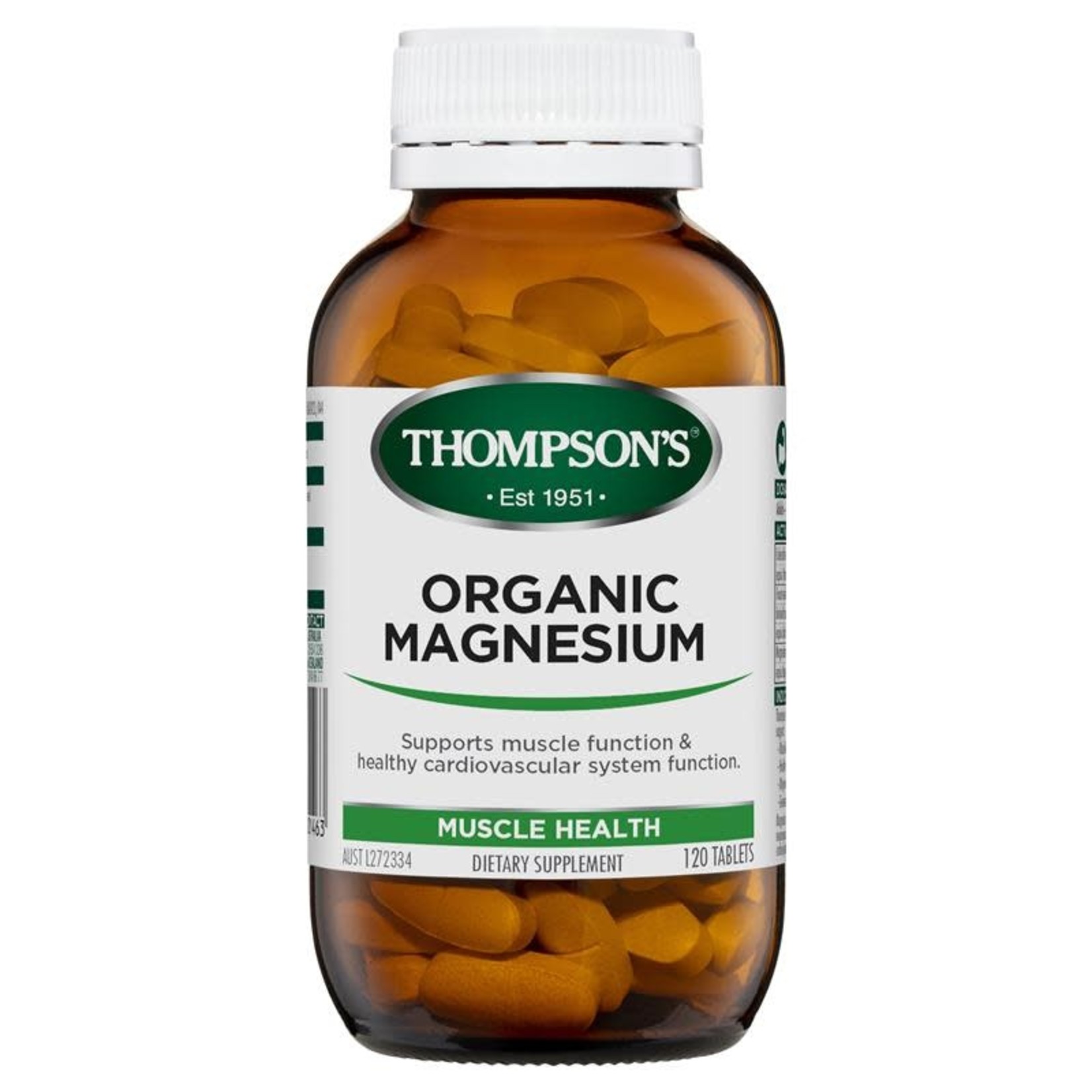 Thompson's Thompsons Organic Magnesium 120 Tabs