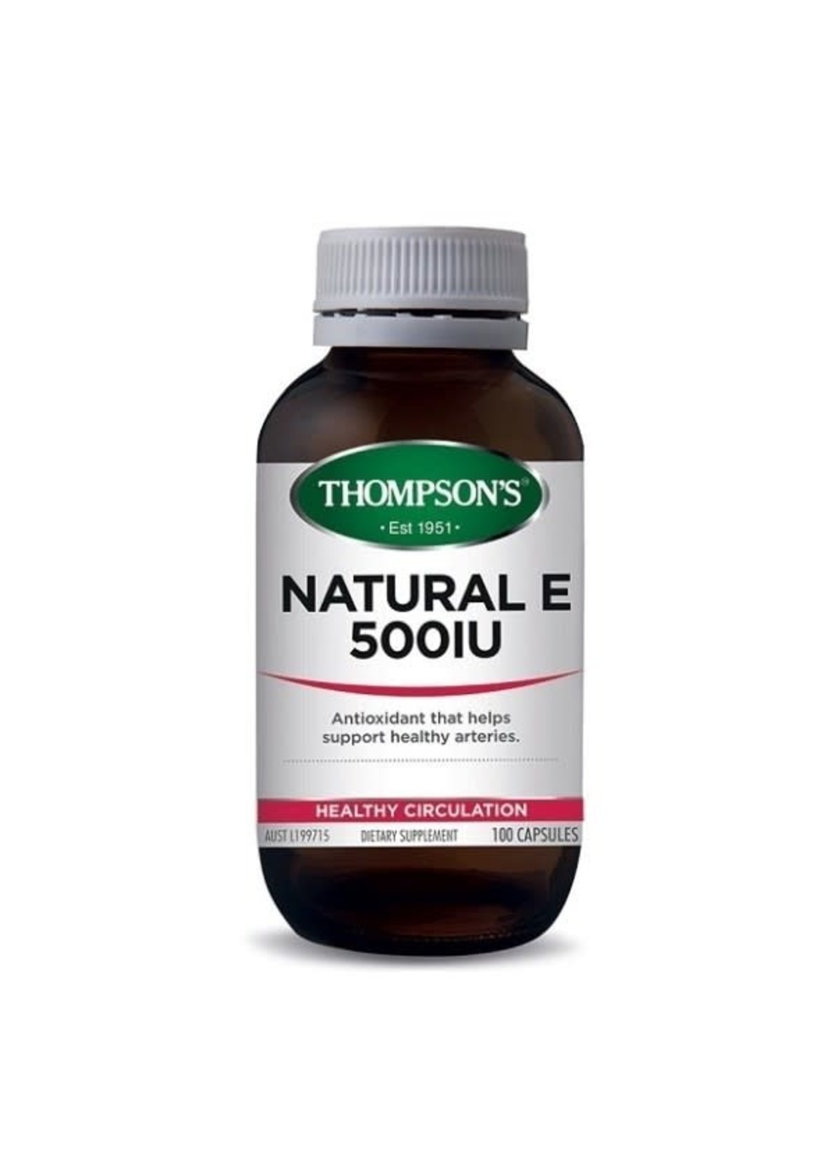 Thompson's Thompsons Natural E 500 100 capsules