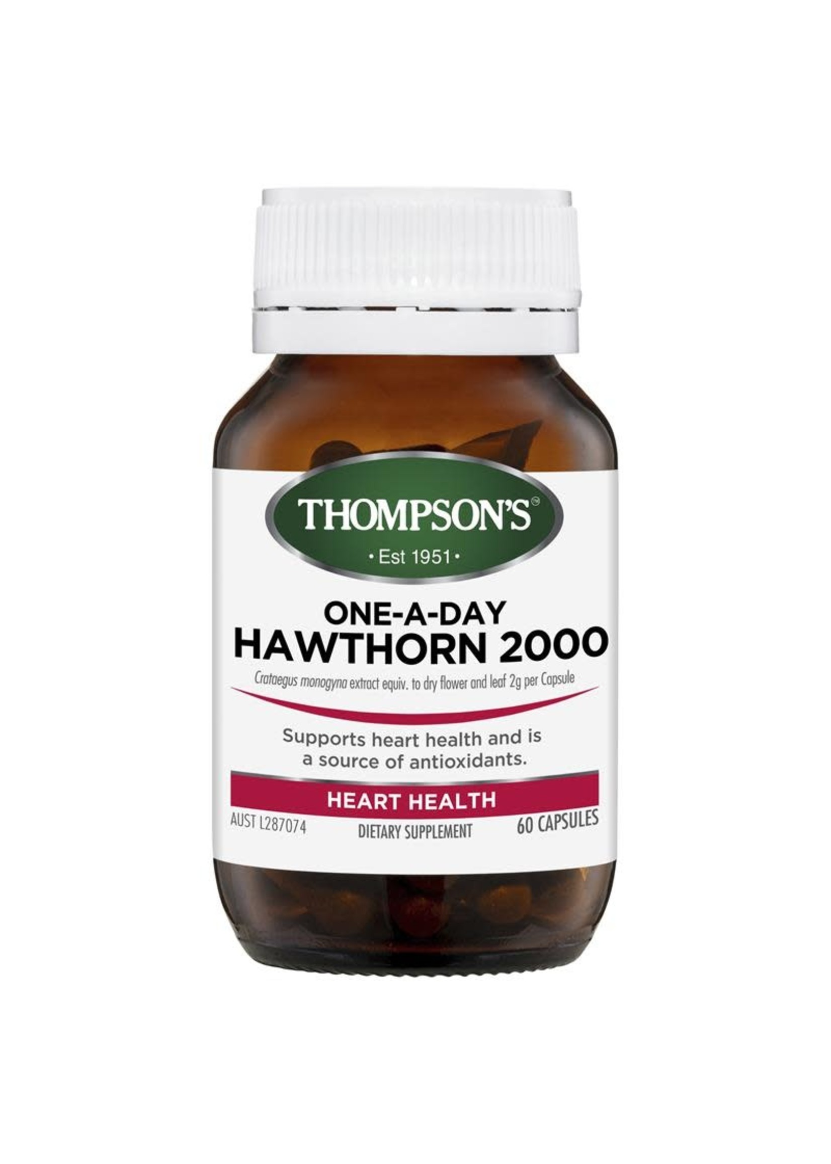 Thompsons Thompsons One-a-day Hawthorn 2000mg  60 caps
