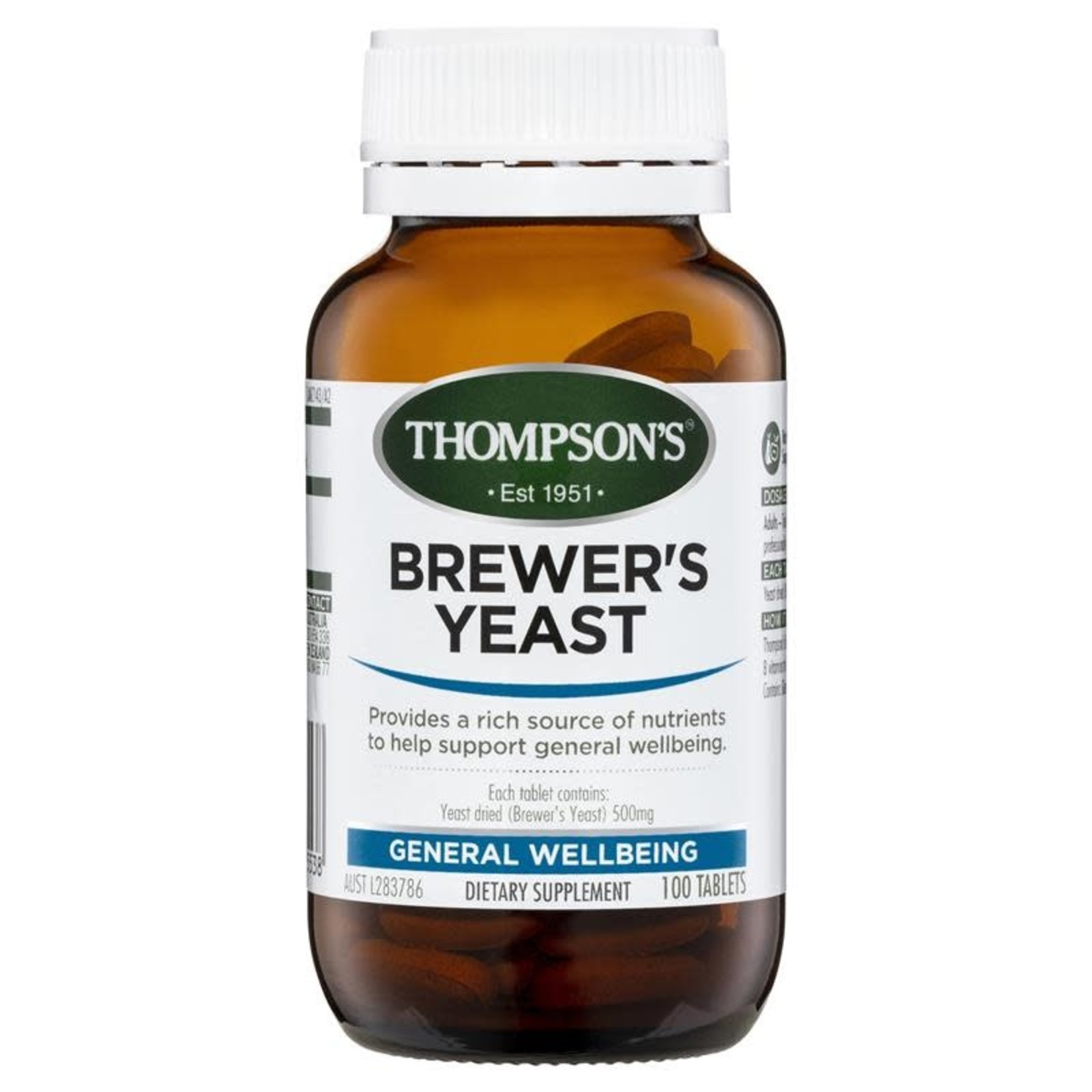 Thompsons Thompsons Brewers  Yeast 100 tabs