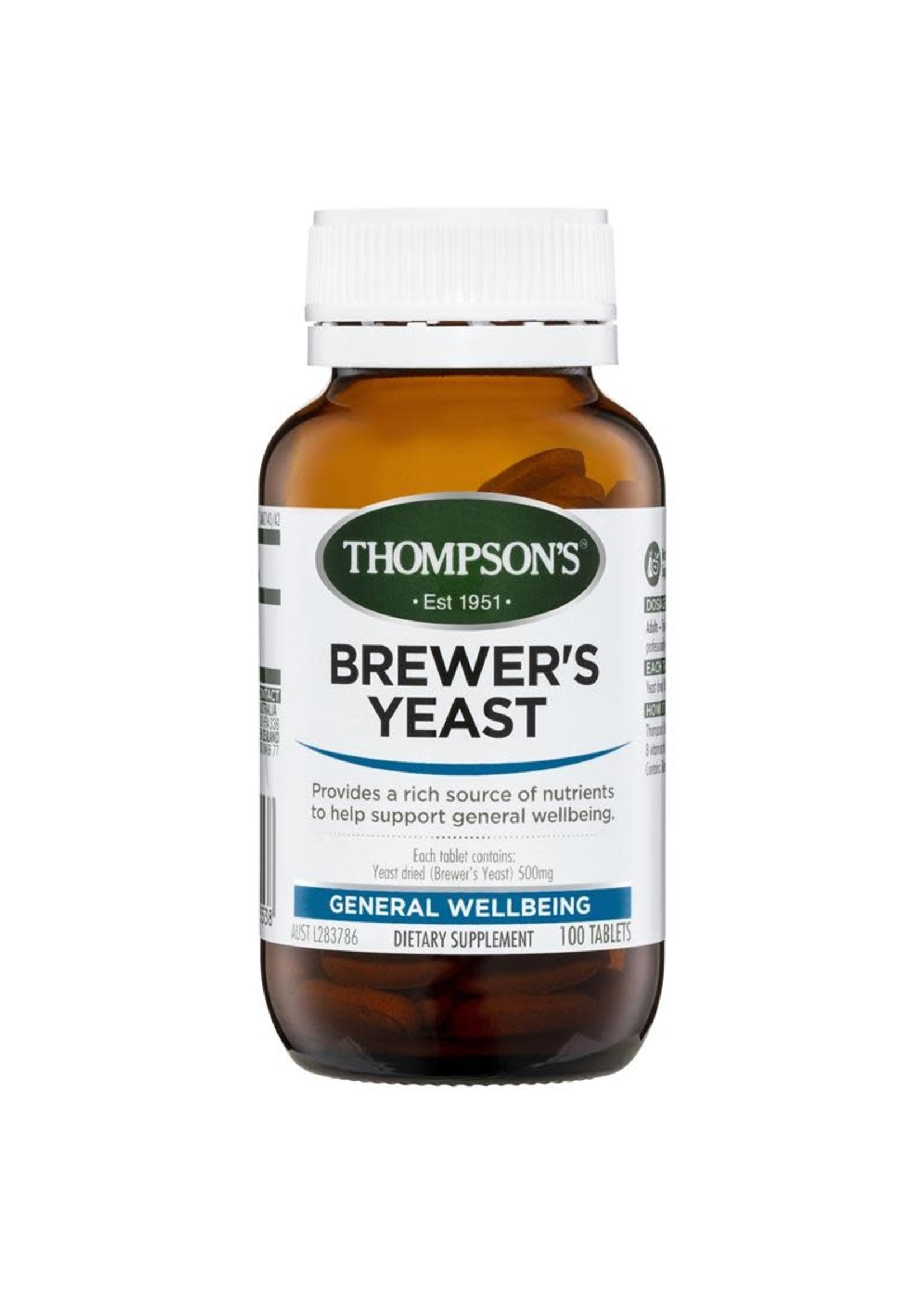 Thompson's Thompsons Brewers  Yeast 100 tabs