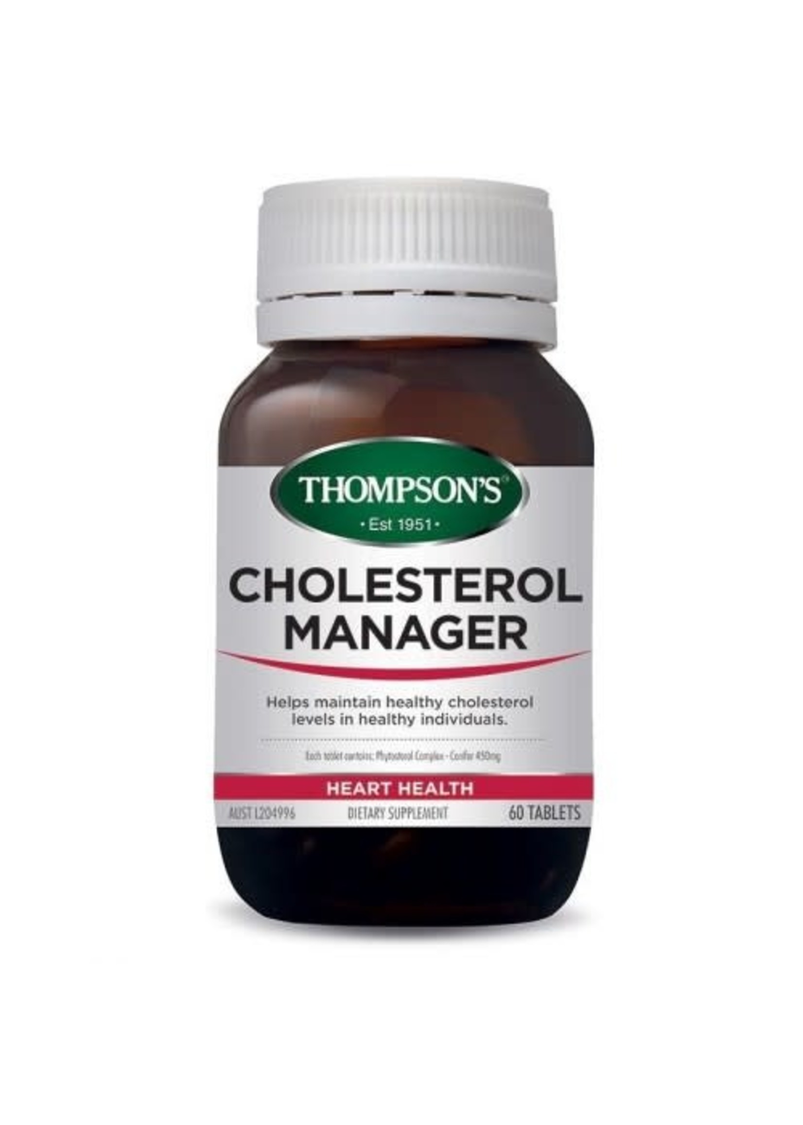 Thompson's Thompsons Cholesterol Manager 60 tabs