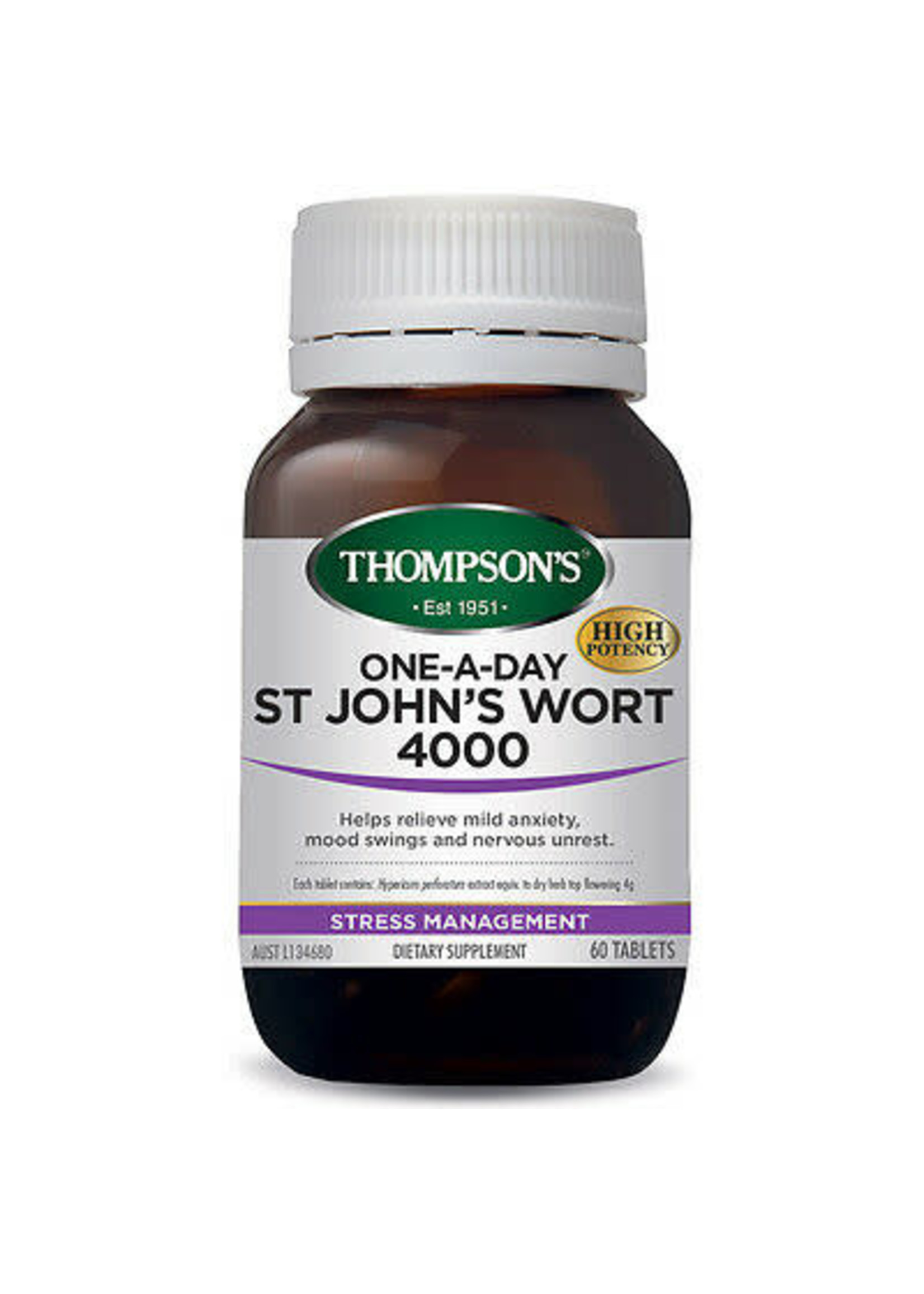 Thompson's Thompsons One a Day St Johns Wort 4000mg 60 tabs