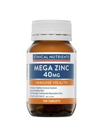 ETHICAL NUTRIENTS Ethical Nutrients Mega Zinc 40mg 120 tabs