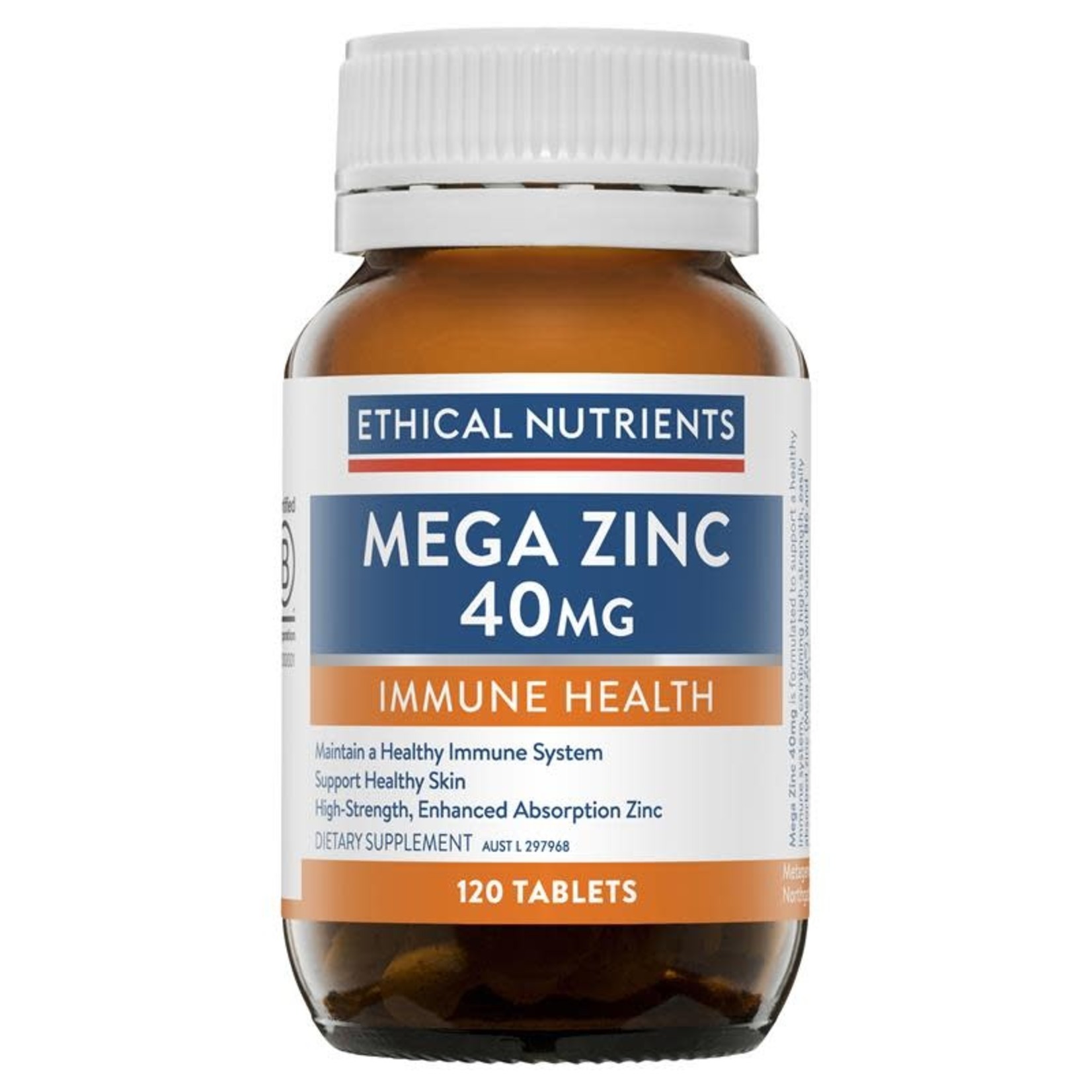 ETHICAL NUTRIENTS Ethical Nutrients Mega Zinc 40mg 120 tabs