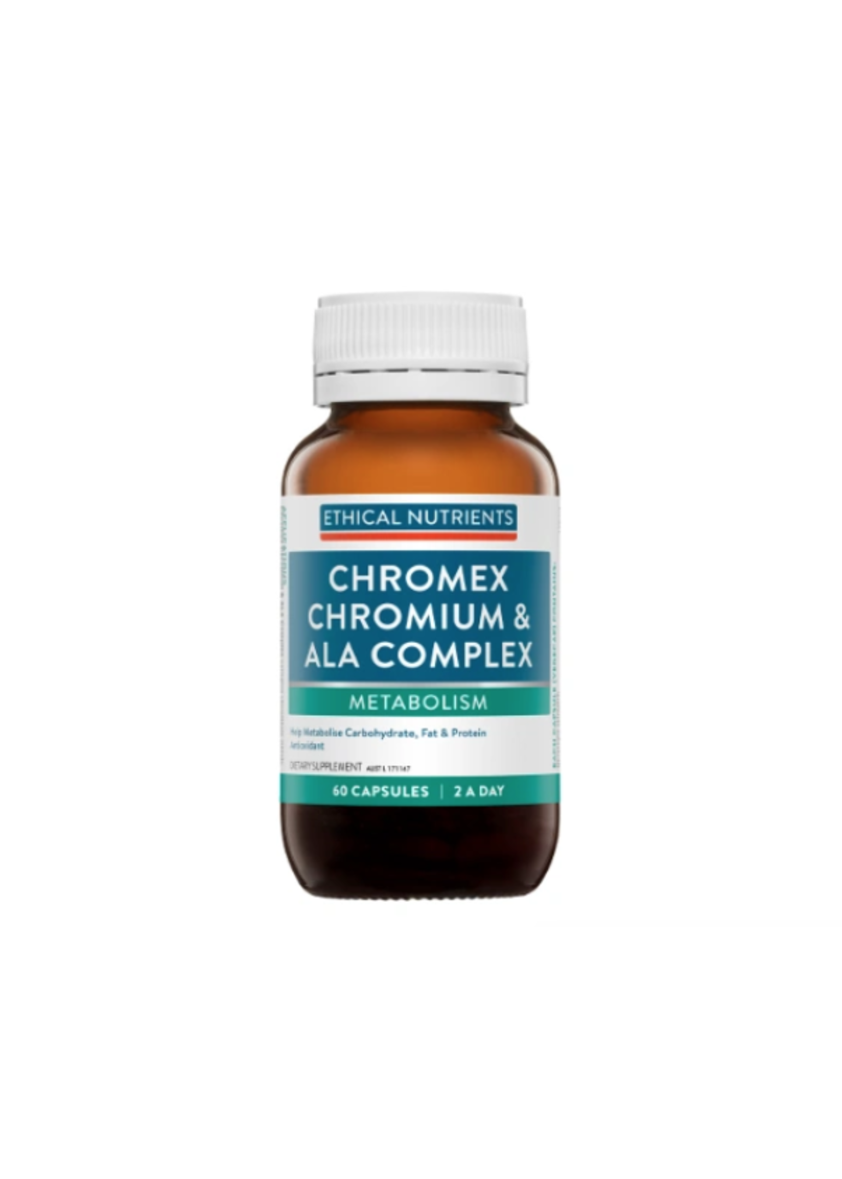 ETHICAL NUTRIENTS Ethical Nutrients Chromex  Chromium  & ALA Complex 60 Caps
