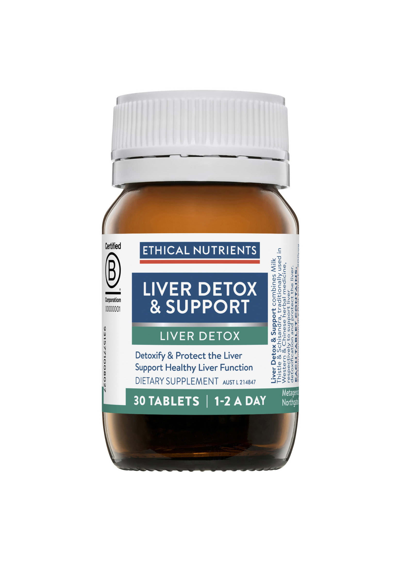 ETHICAL NUTRIENTS Ethical Nutrients Liver Detox & Support 30 tabs