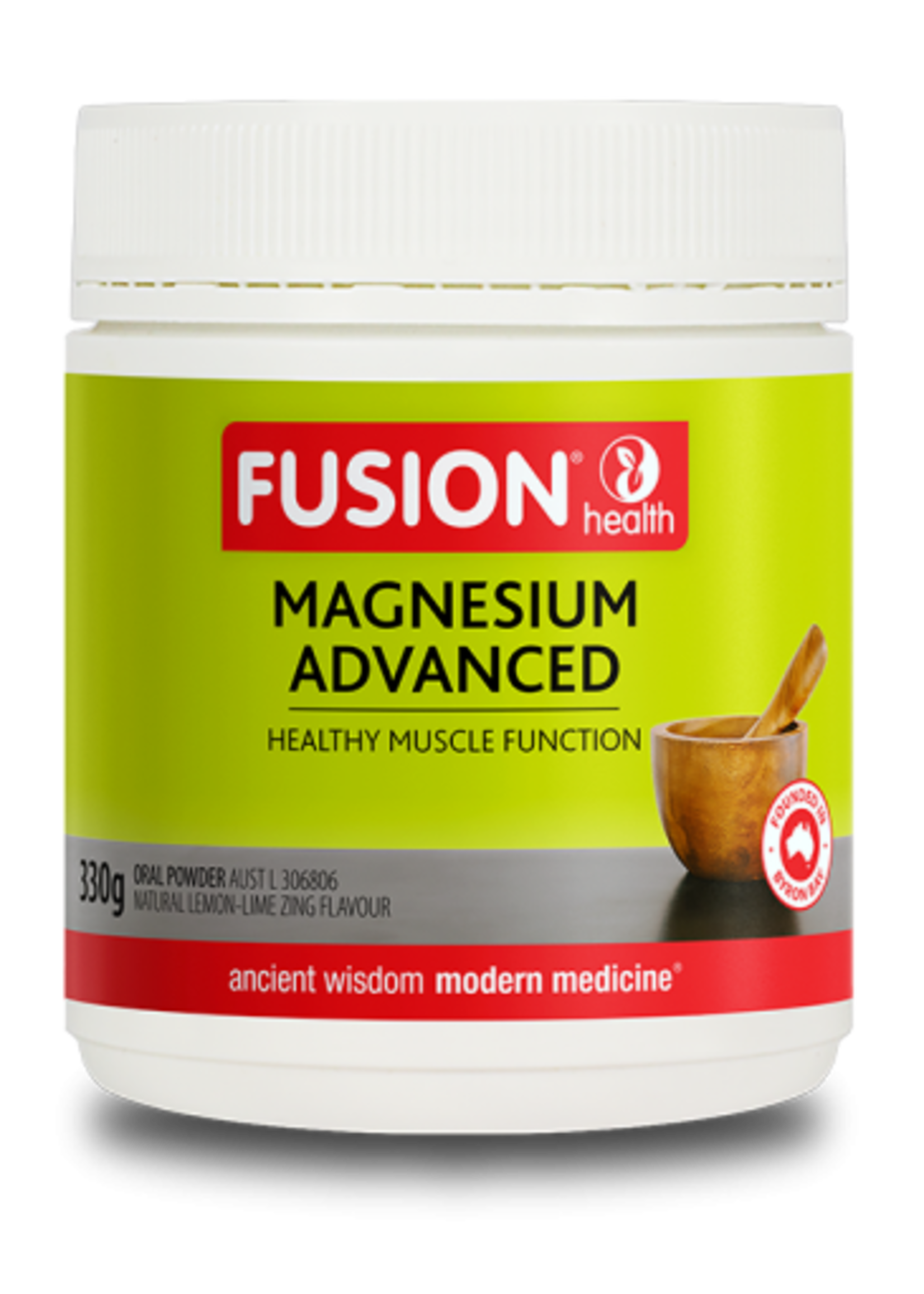 Fusion Fusion Health Magnesium Advanced Powder Lemon Lime 330g