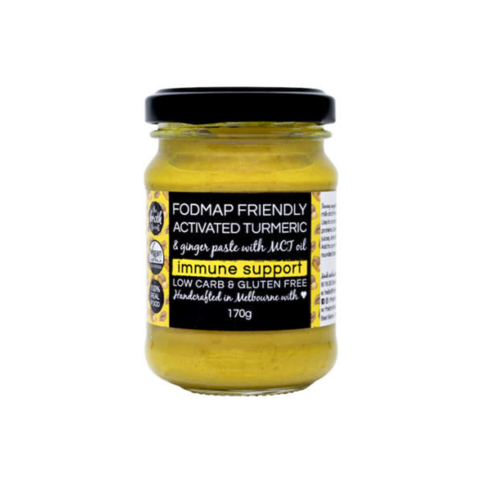 Fodmap Friendly The Broth Sisters Fodmap Friendly Activated Turmeric with  MCT oil 170g
