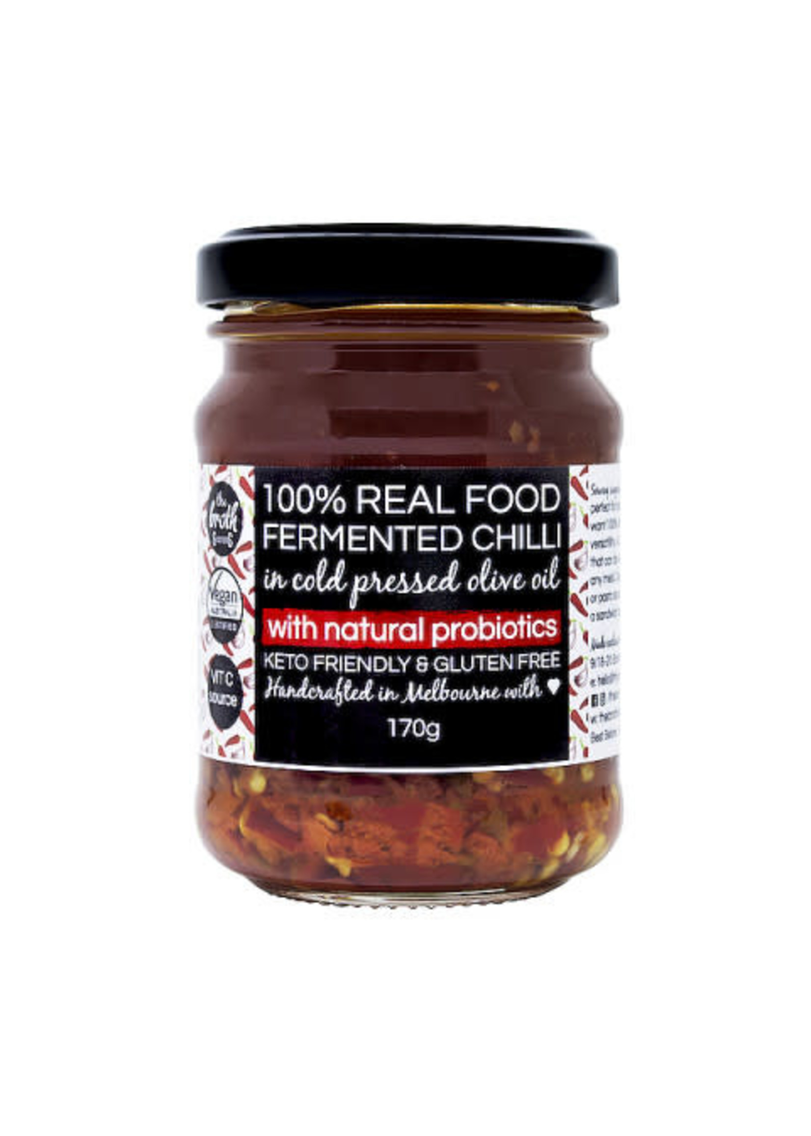 100% real food The Broth Sisters Real Food Fermented Chilli 170g