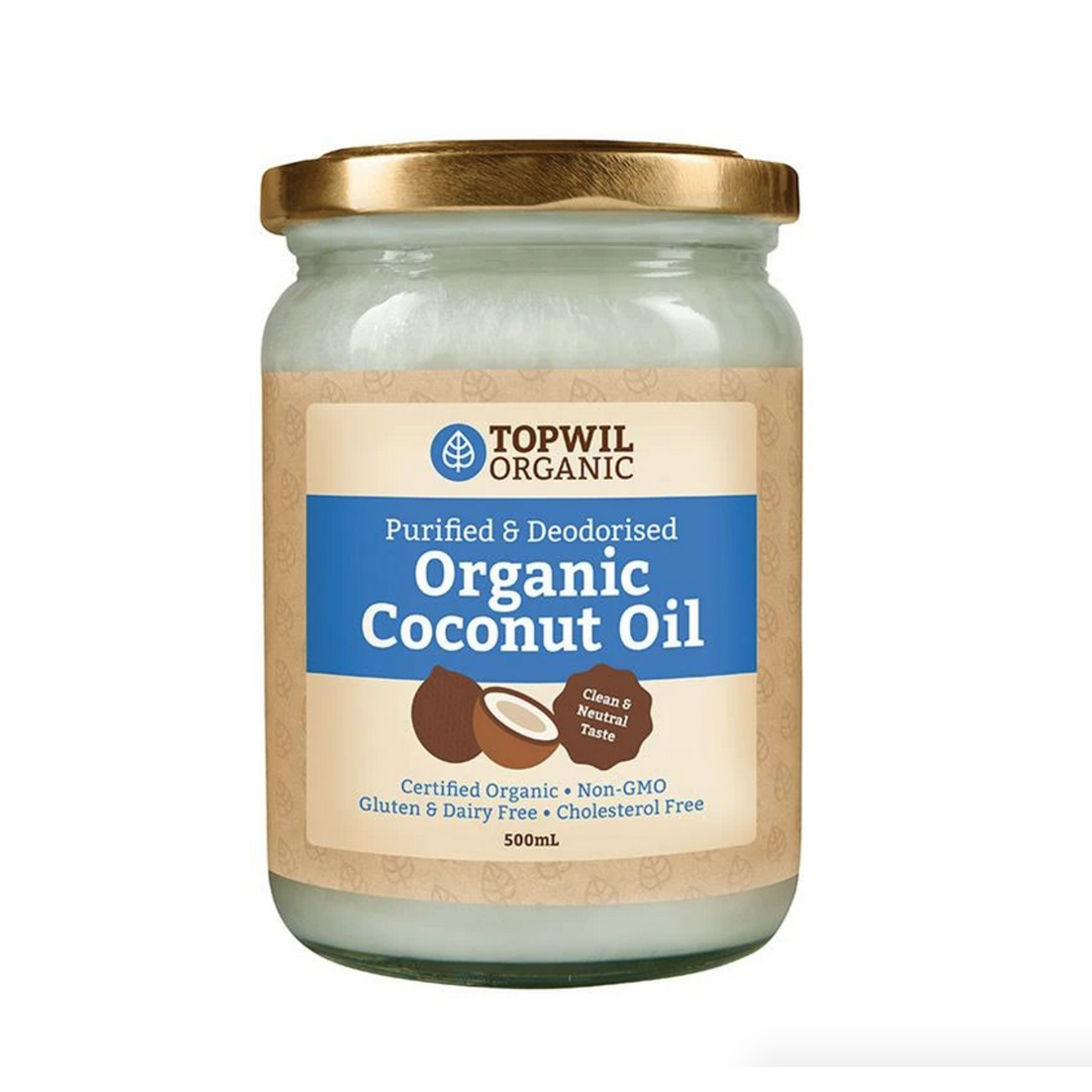 Topwil Topwil Organic Coconut Oil Purified and Deodorised 300g