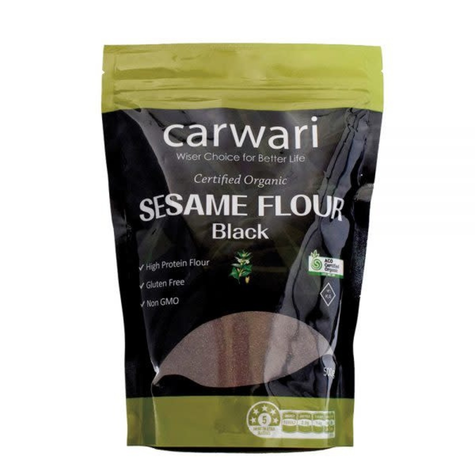 CARWARI Carwari Organic Sesame Flour Black 500 g (DNR)