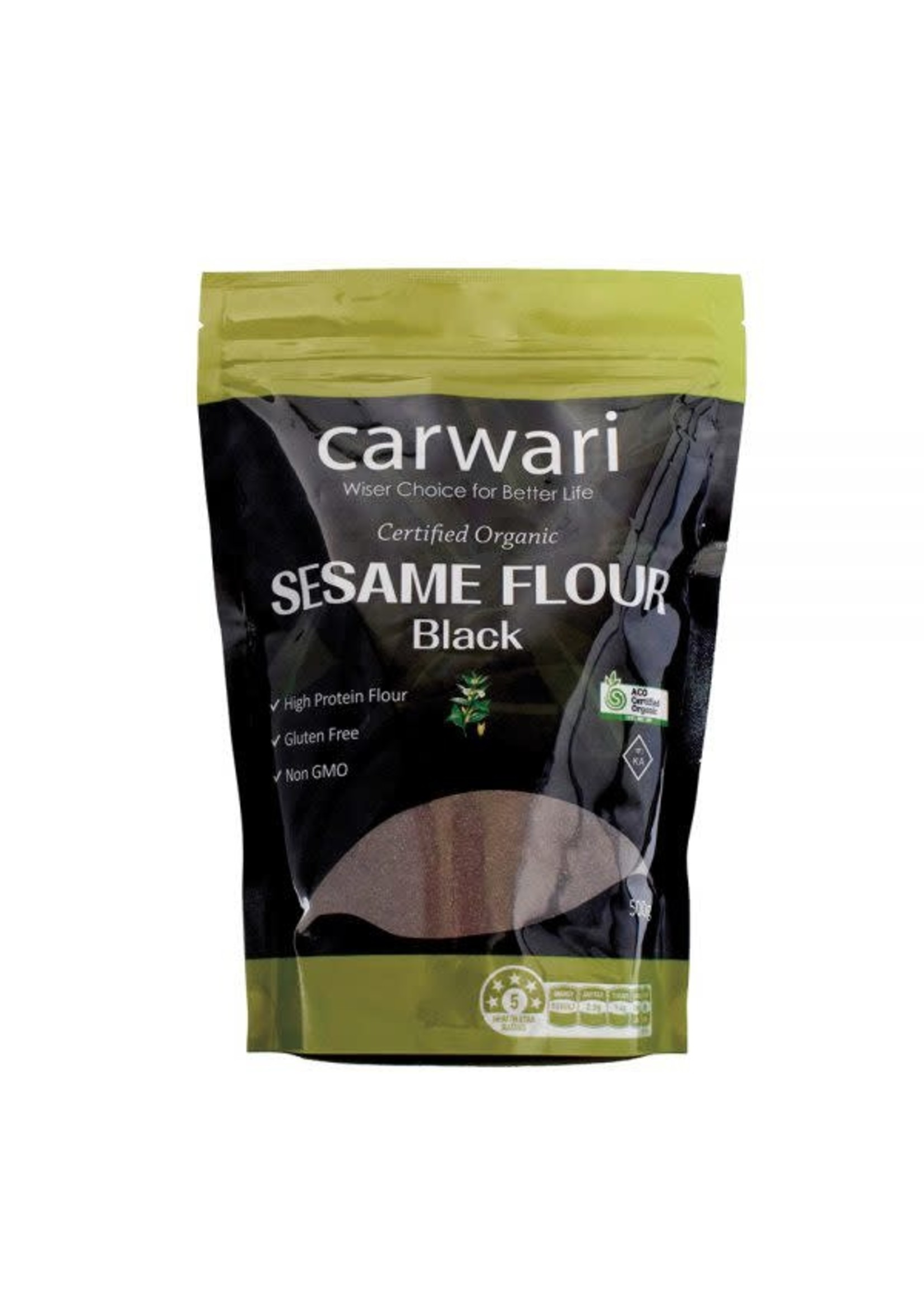 CARWARI Carwari Organic Sesame Flour Black 500 g (DNR)